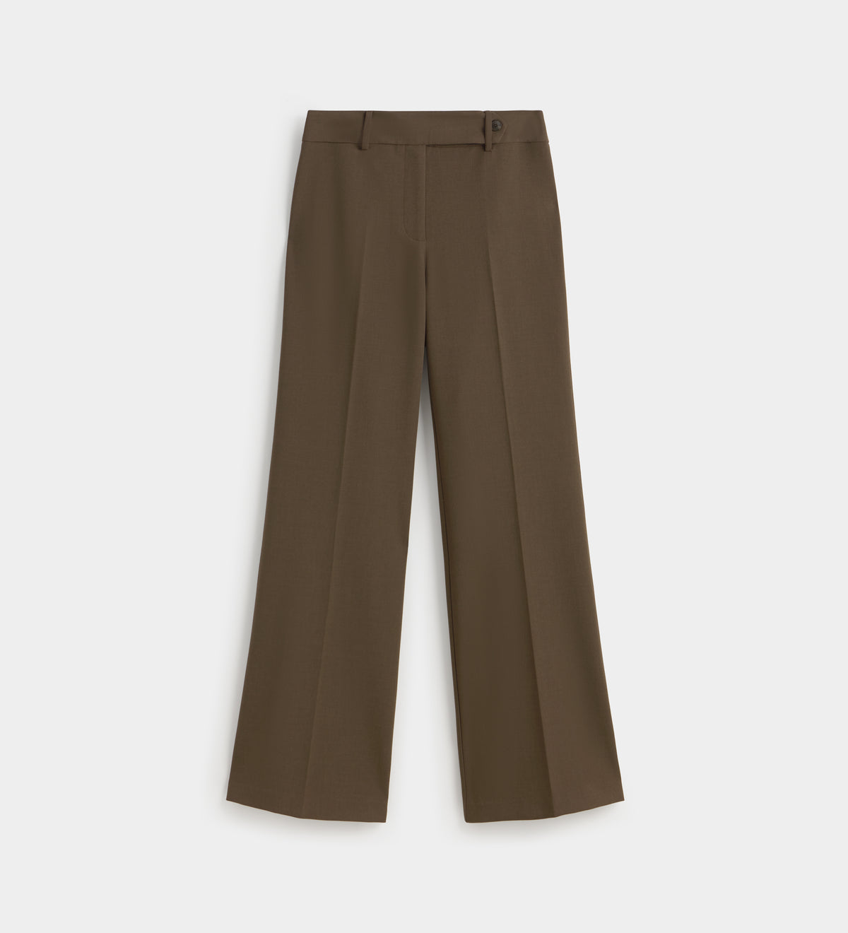 Long flared trousers