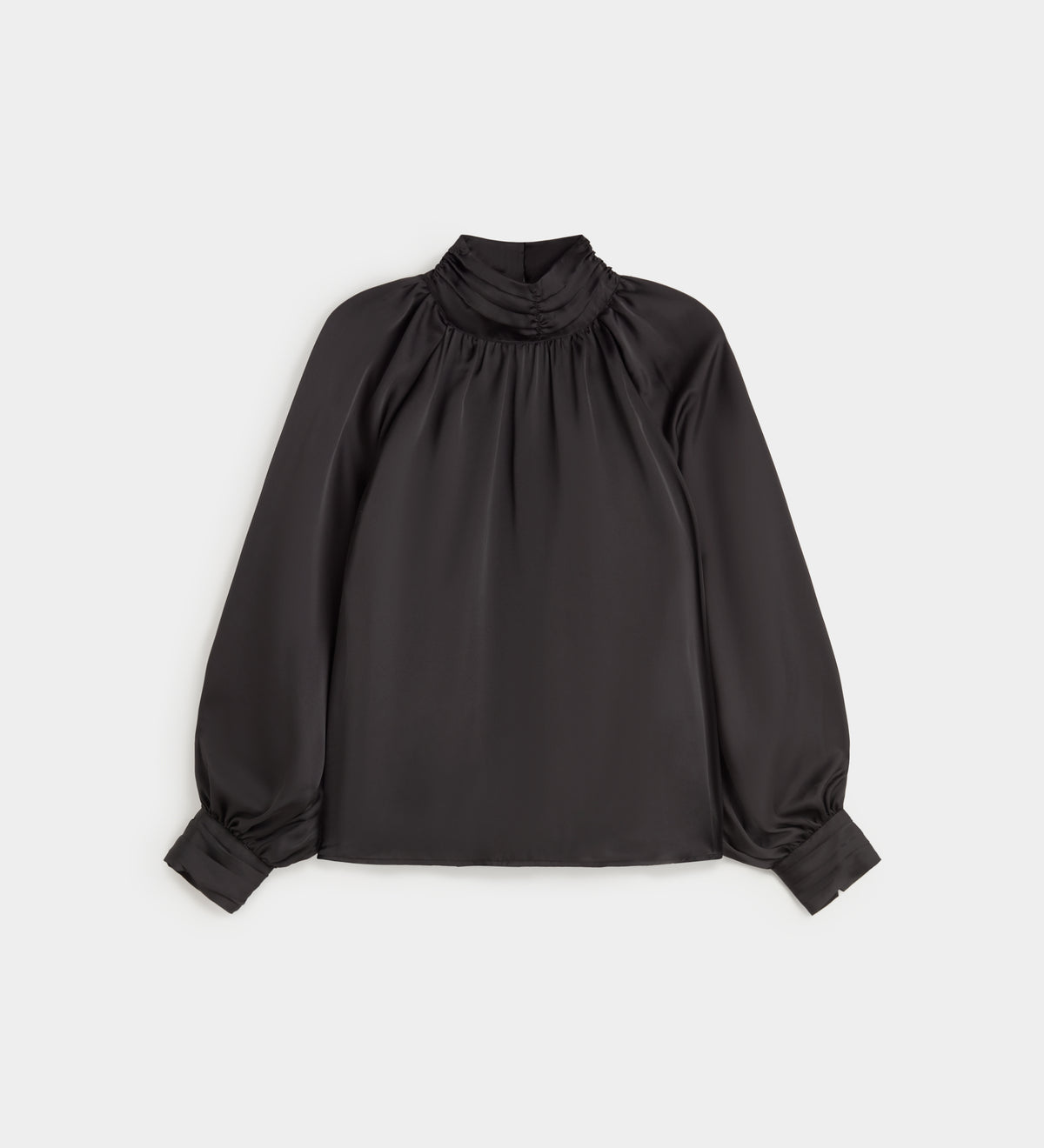 Blusa fluida satinada