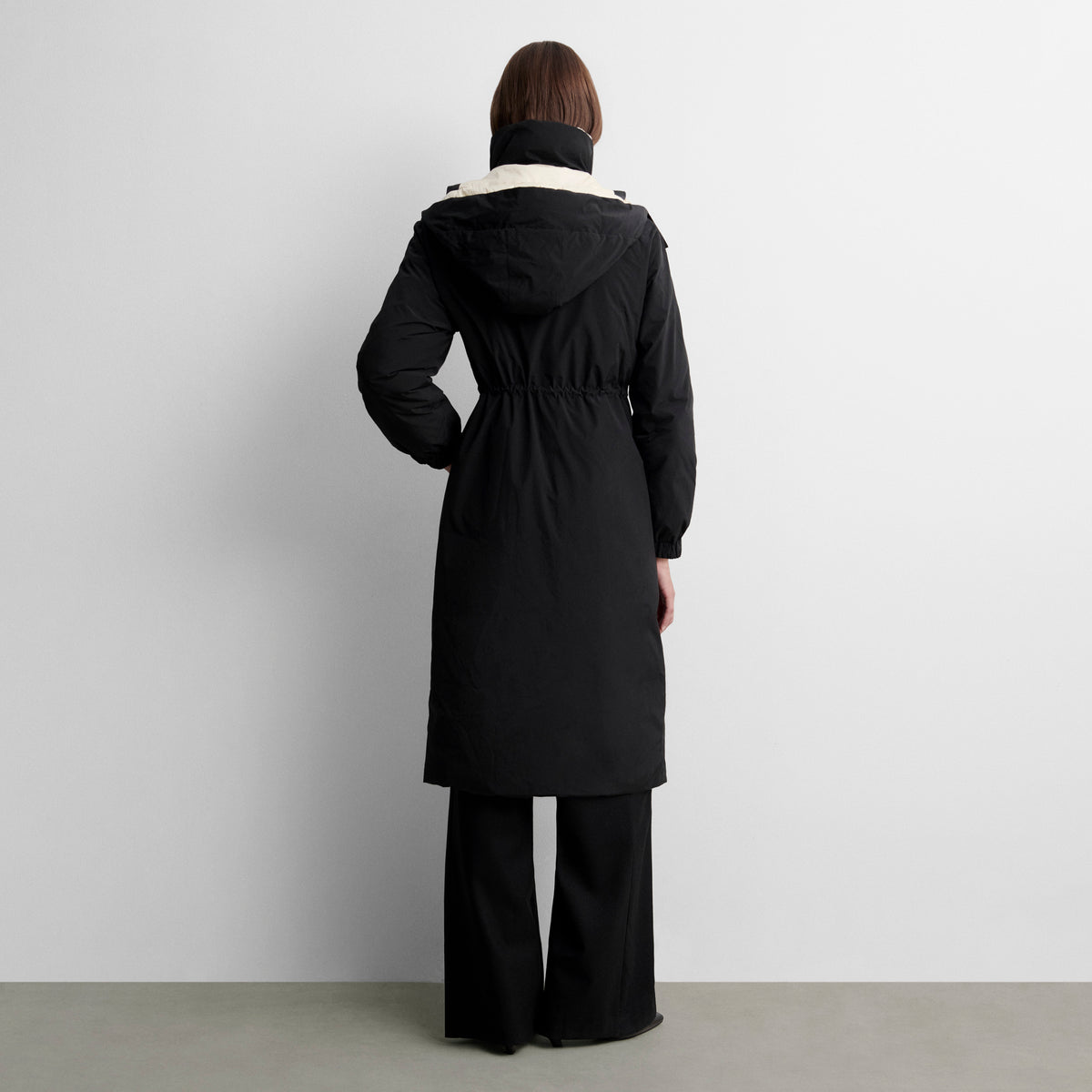 Long reversible parka