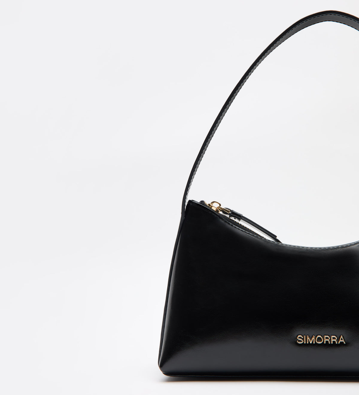 Bolso piel estilo baguette