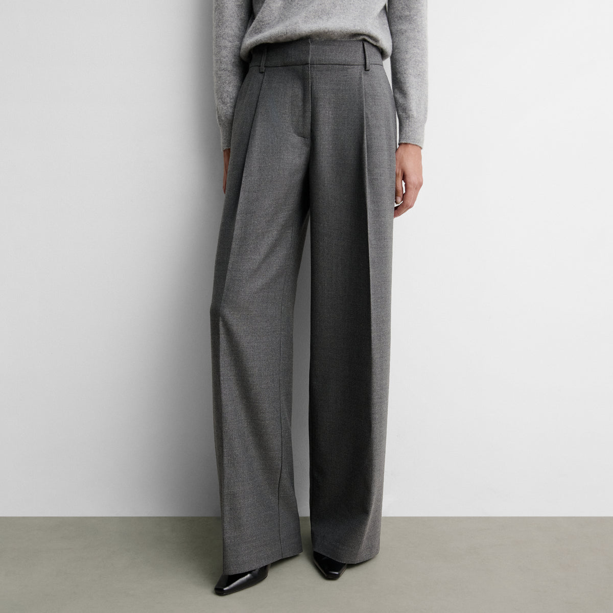 Pantalón pinzas ancho