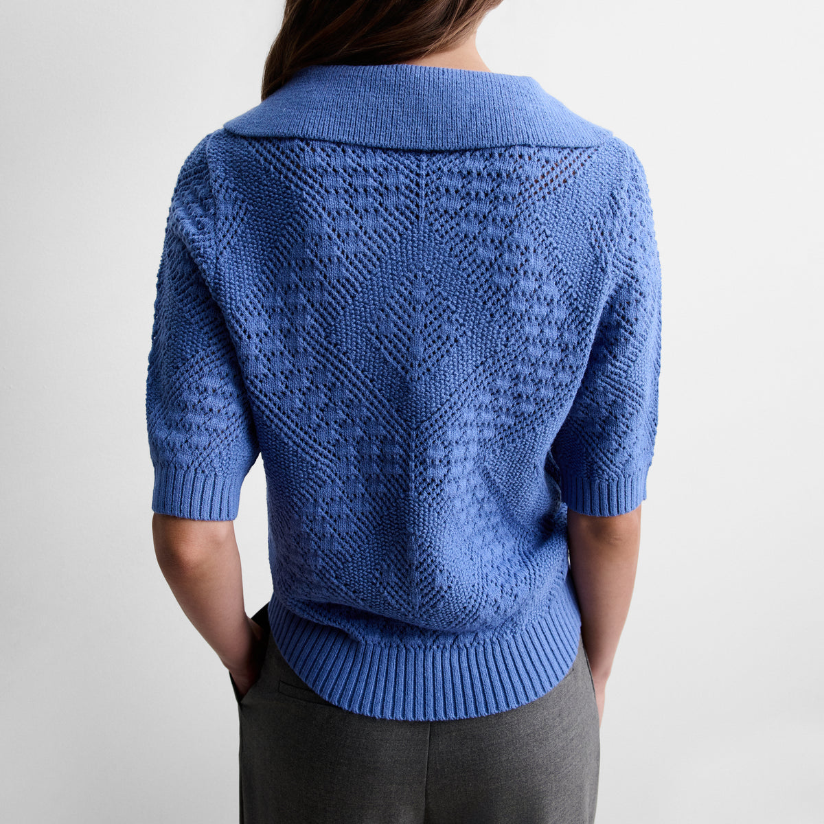 Top polo en maille