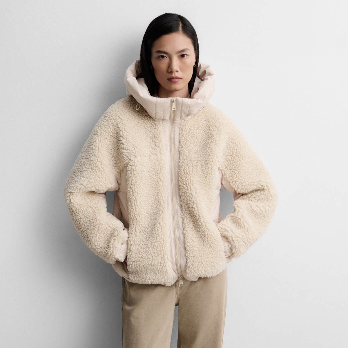 Parka corta bimateria