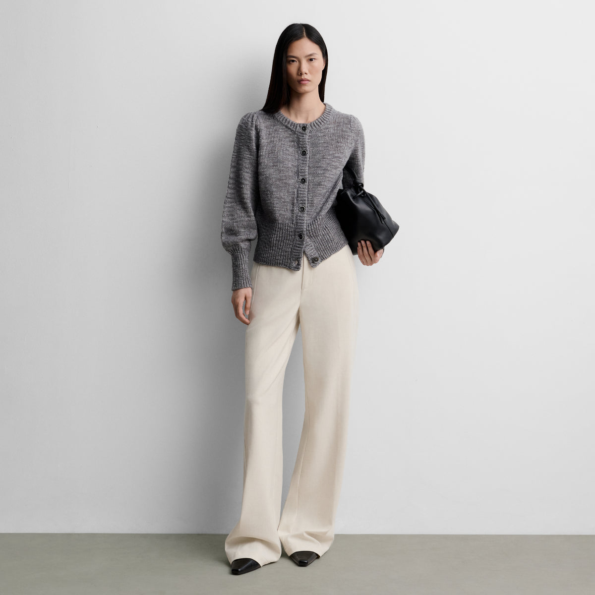 Cardigan court en maille
