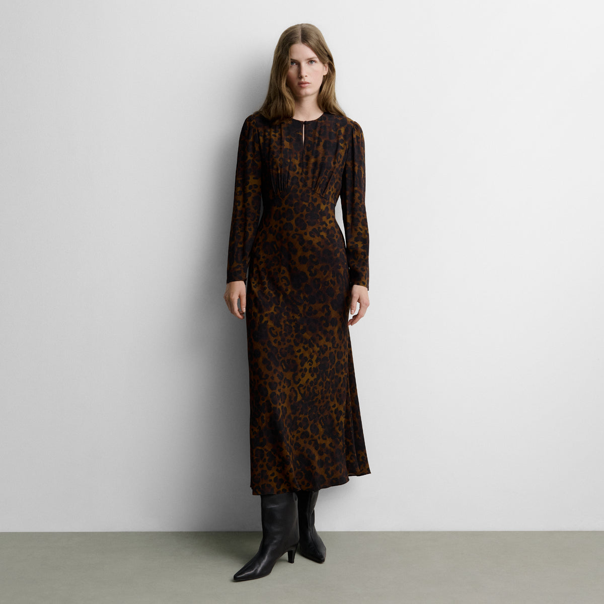 Robe longue imprimée