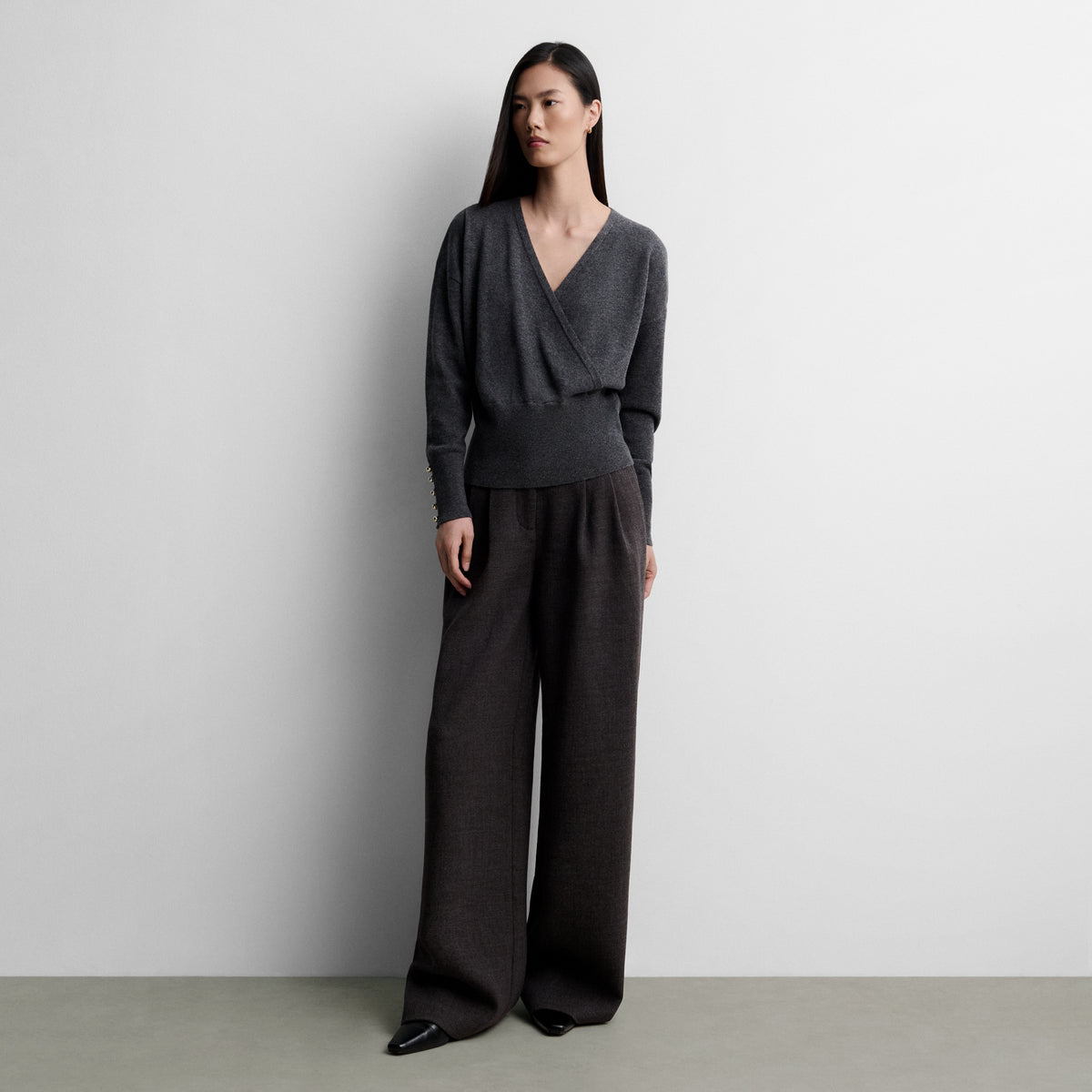Pantalón ancho pinzas