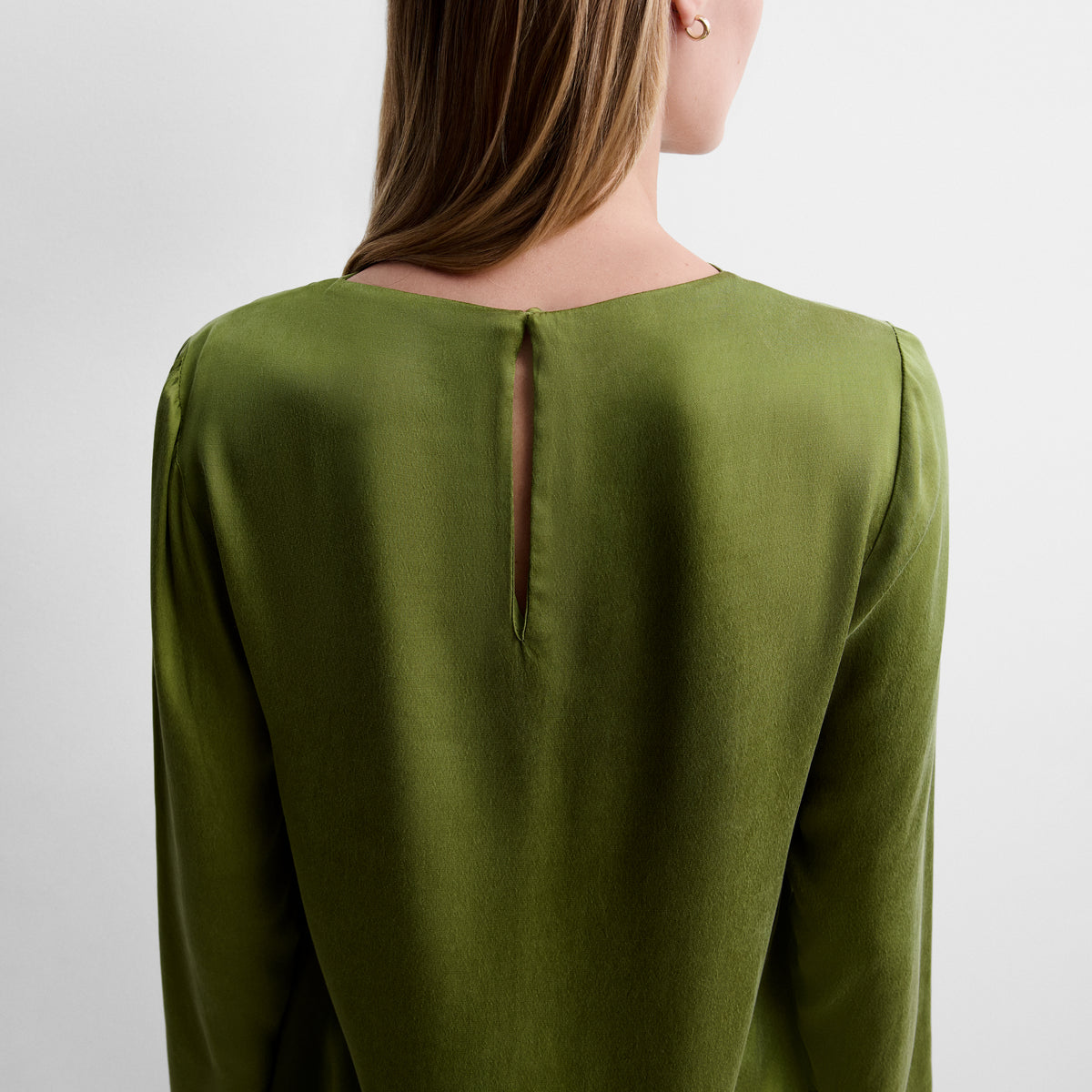 Blusa fluida satinada