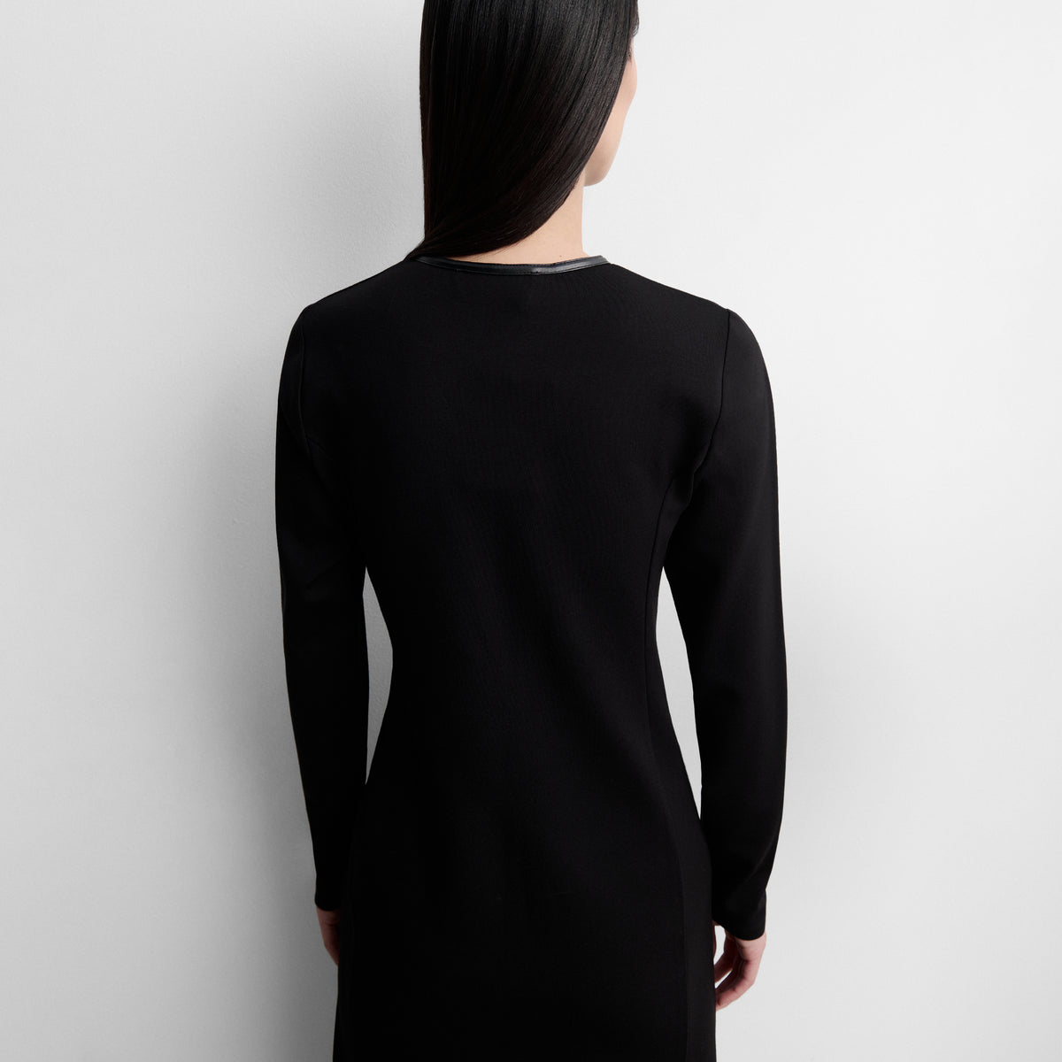 Vestido punto bicolor
