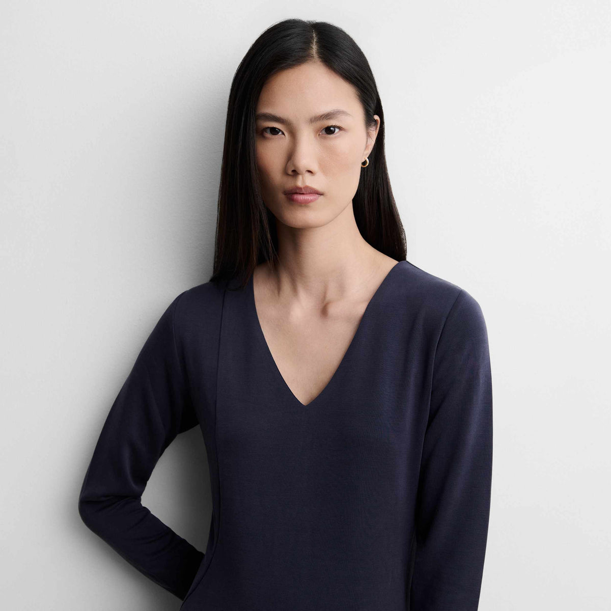 Flared knit dress