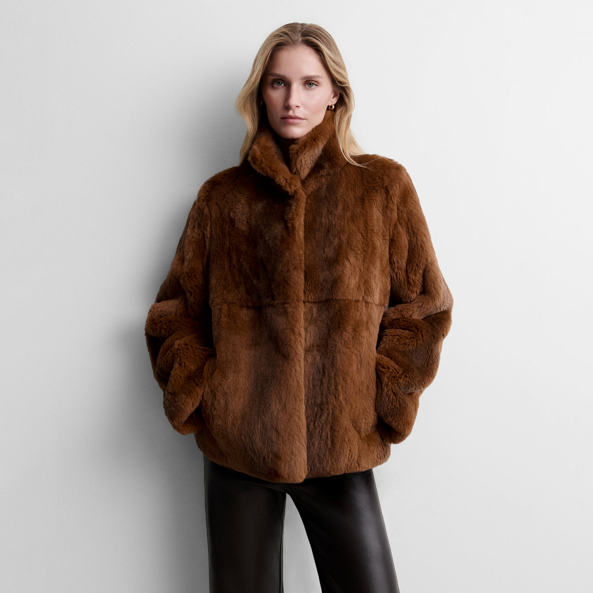 Veste effet fourrure