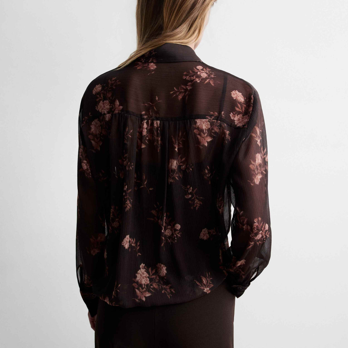 Blouse courte imprimée