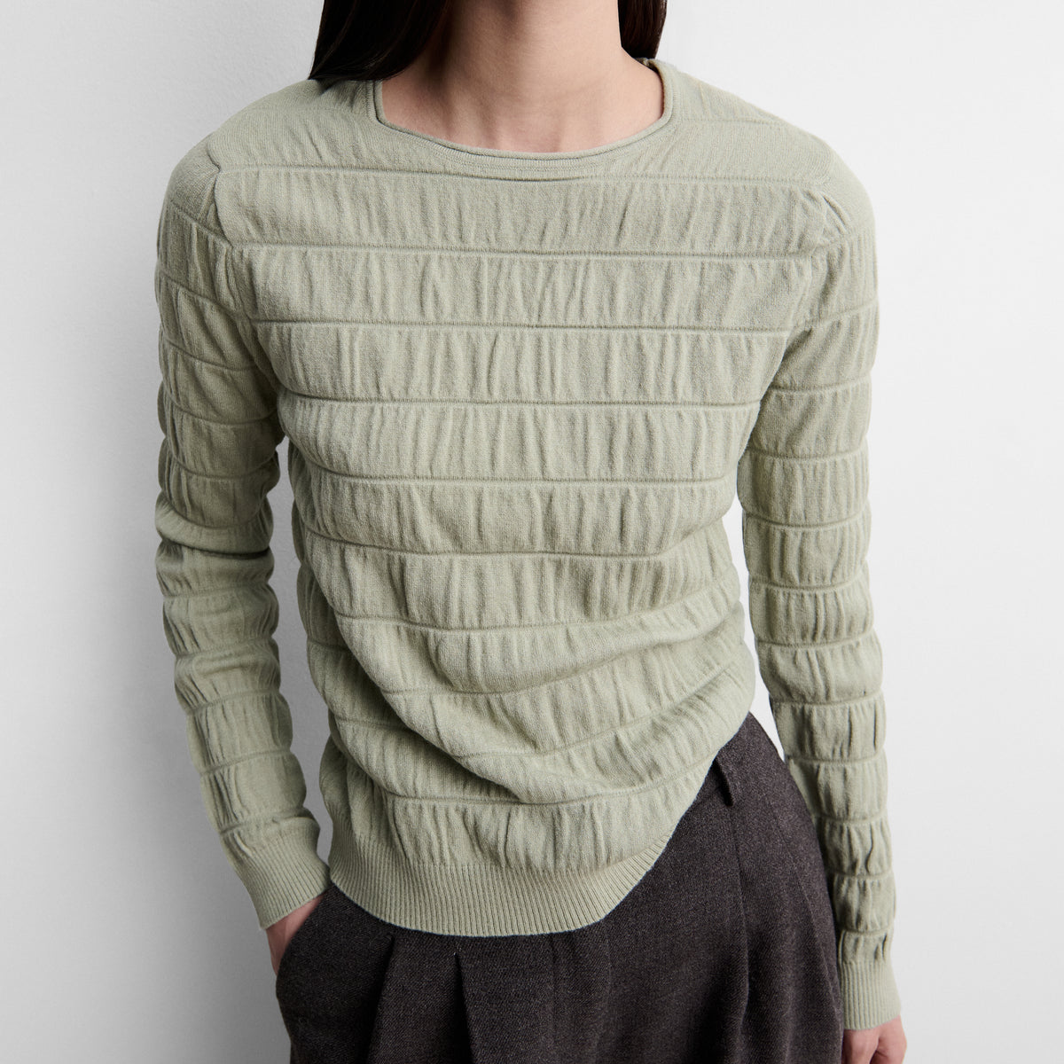Pull en maille texturée