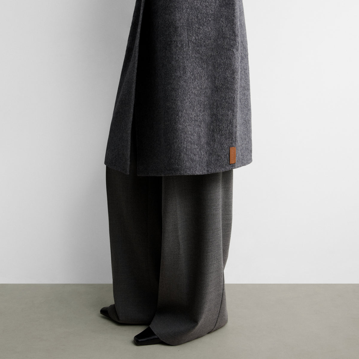 Long double-breasted coat