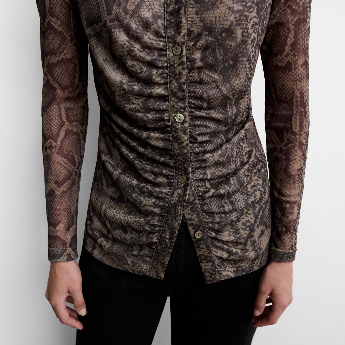 Camisa tul estampada