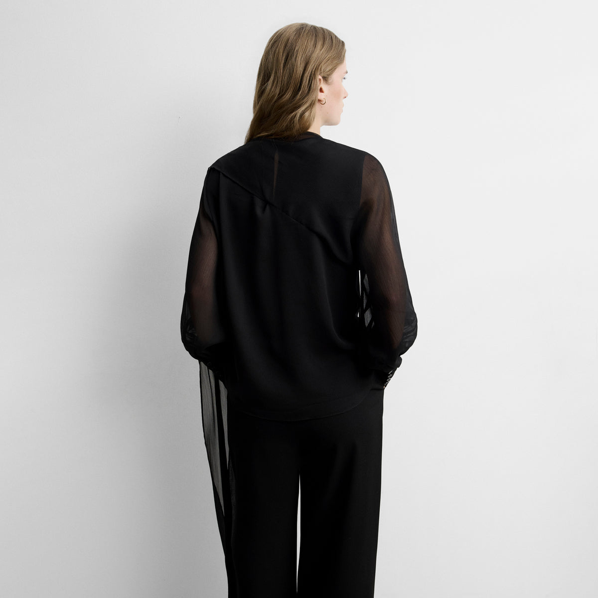 Blusa fluida pañuelo