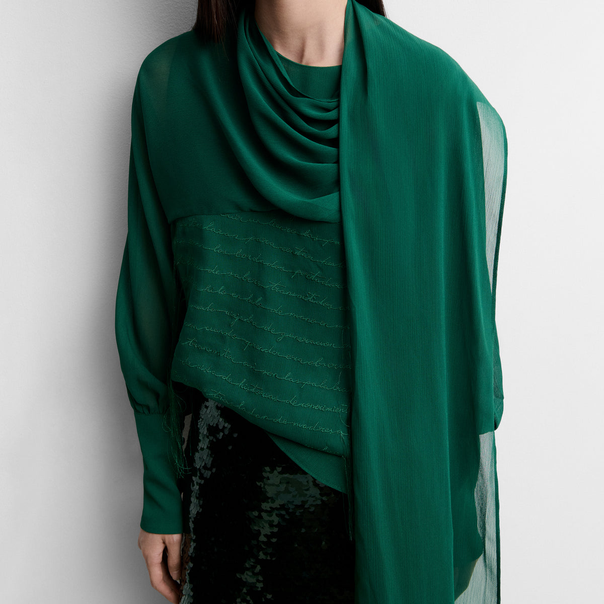 Blusa bordada pañuelo