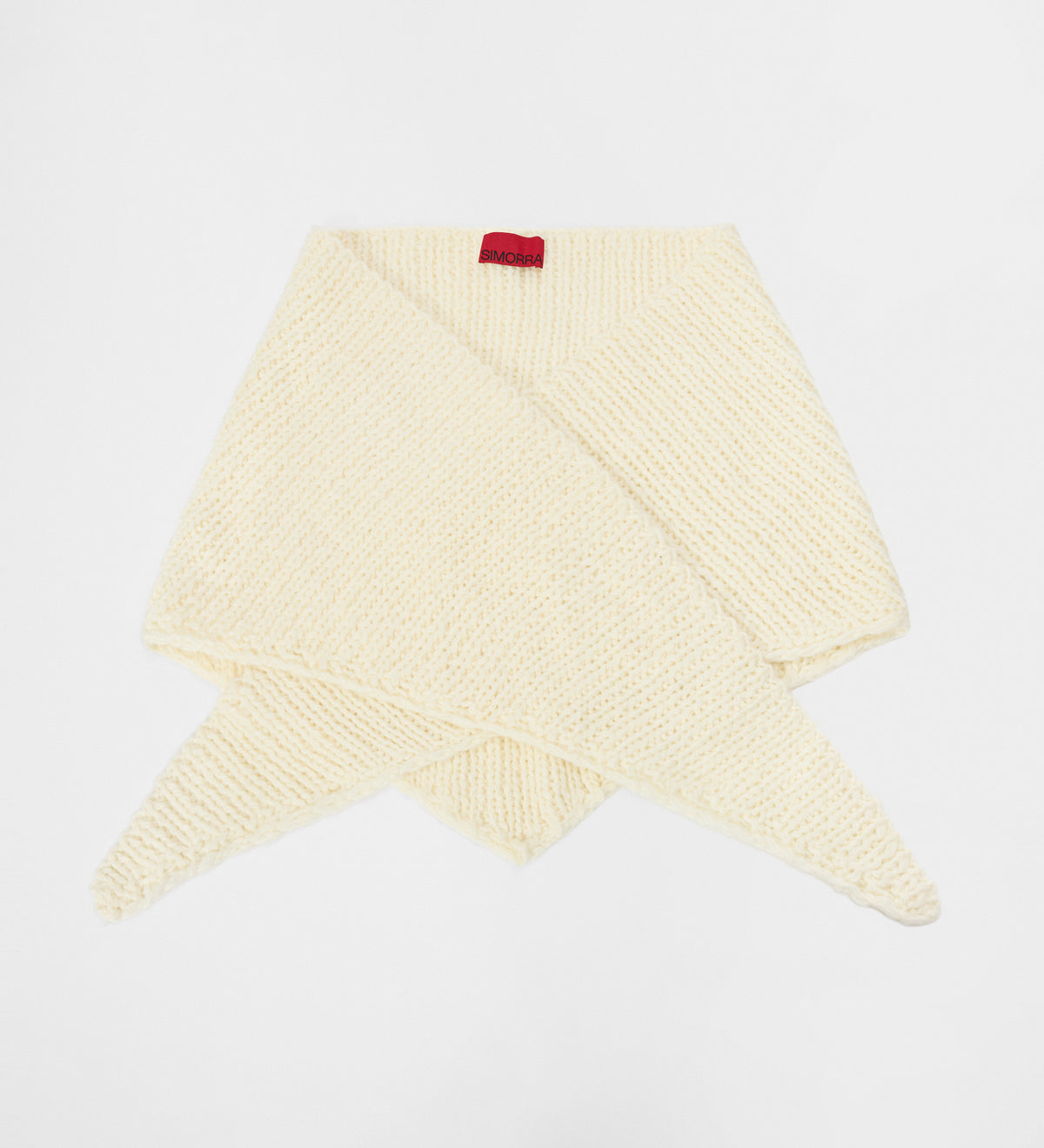 Bufanda triangular punto