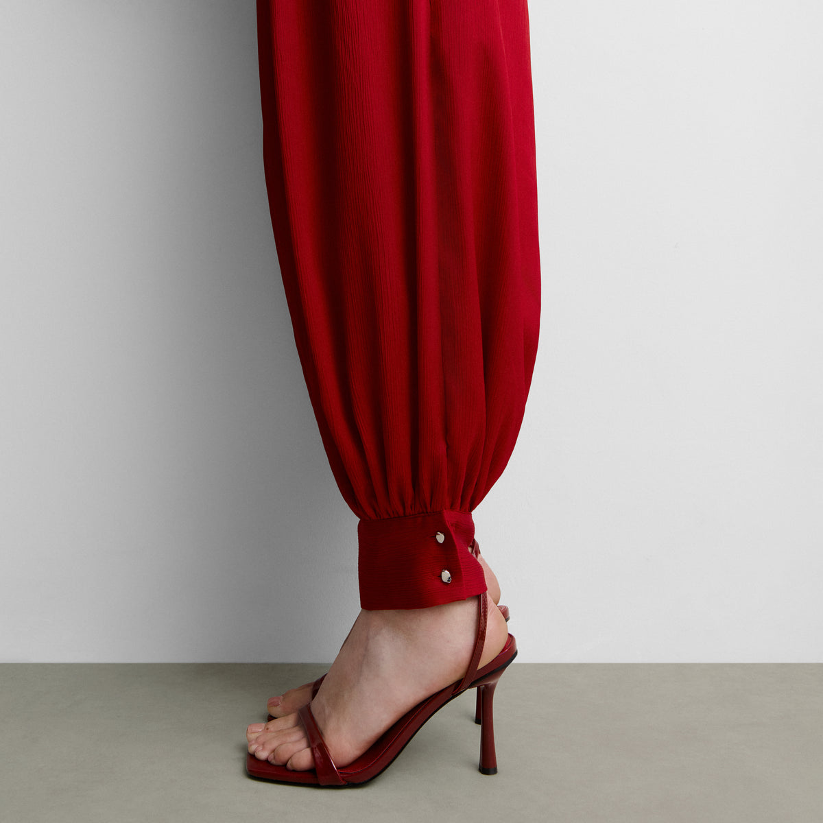 Pantalón bombacho textura