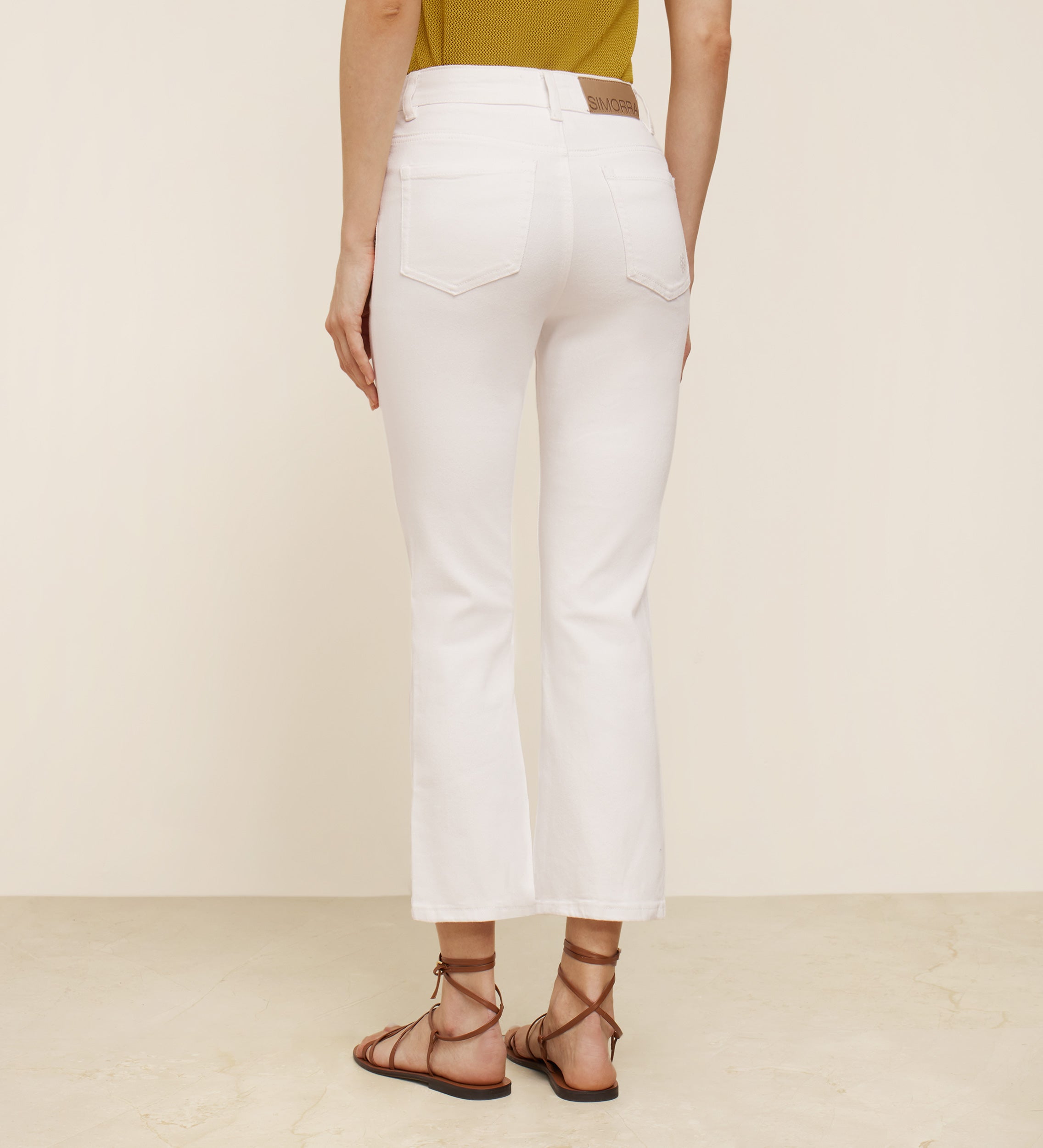 Pantalon court évasé