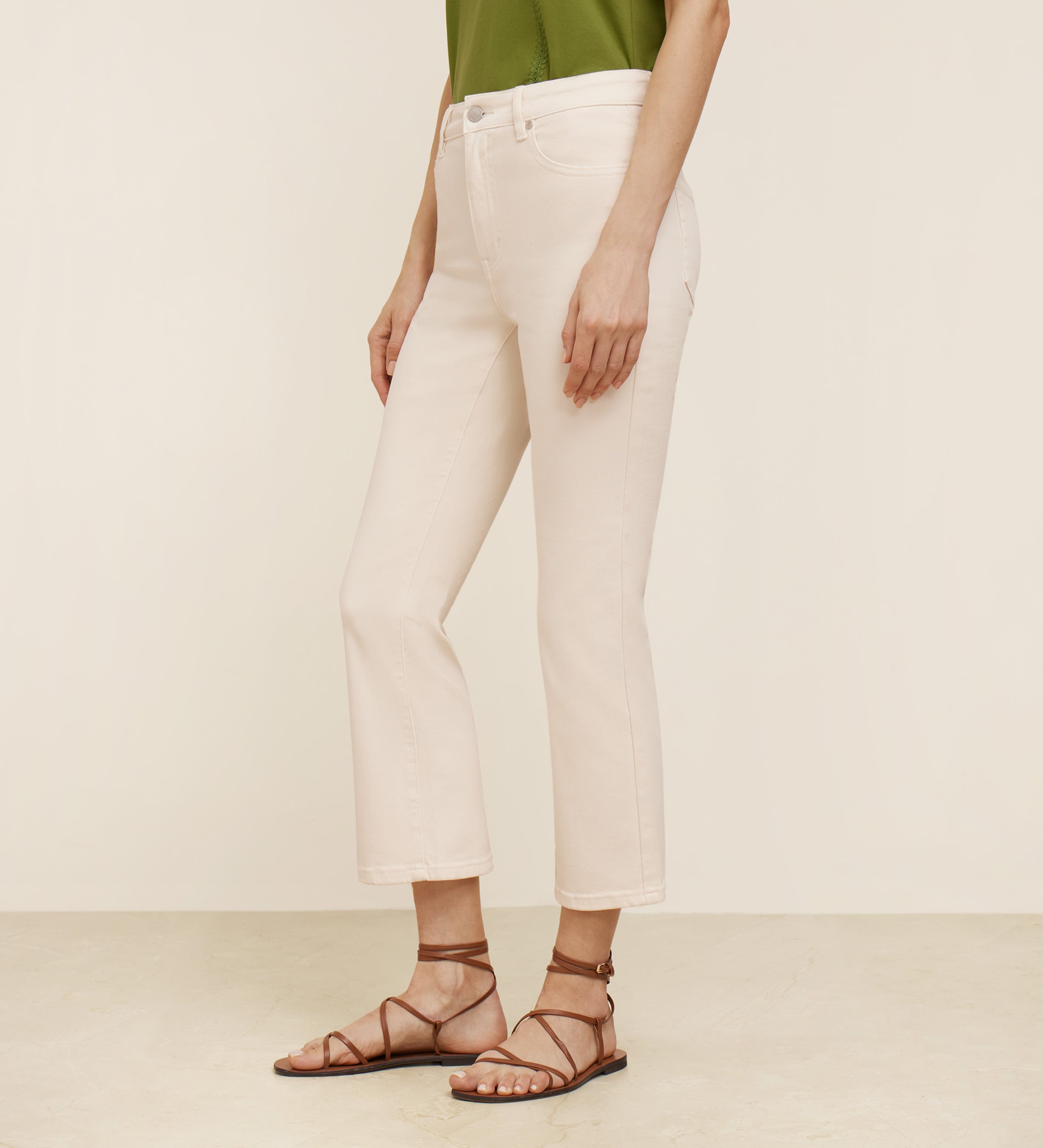 Pantalon court évasé