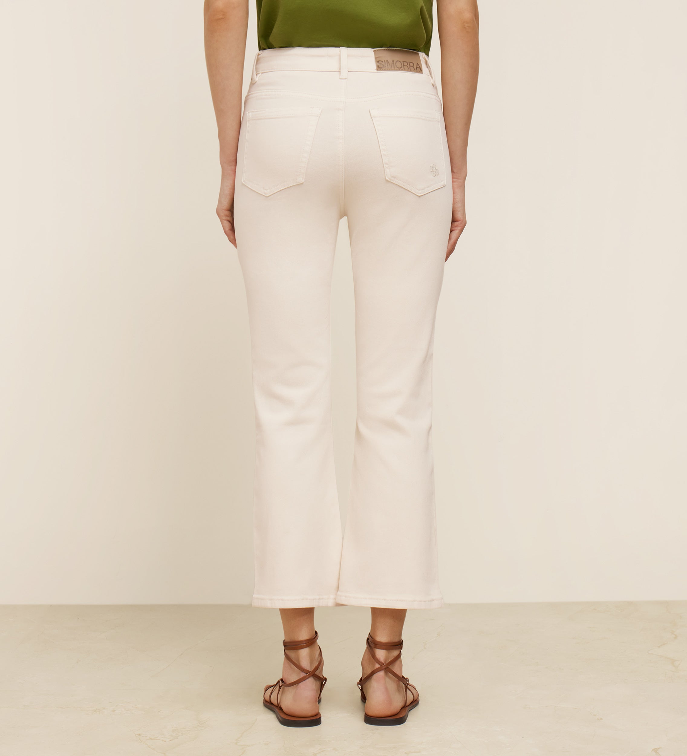 Pantalon court évasé