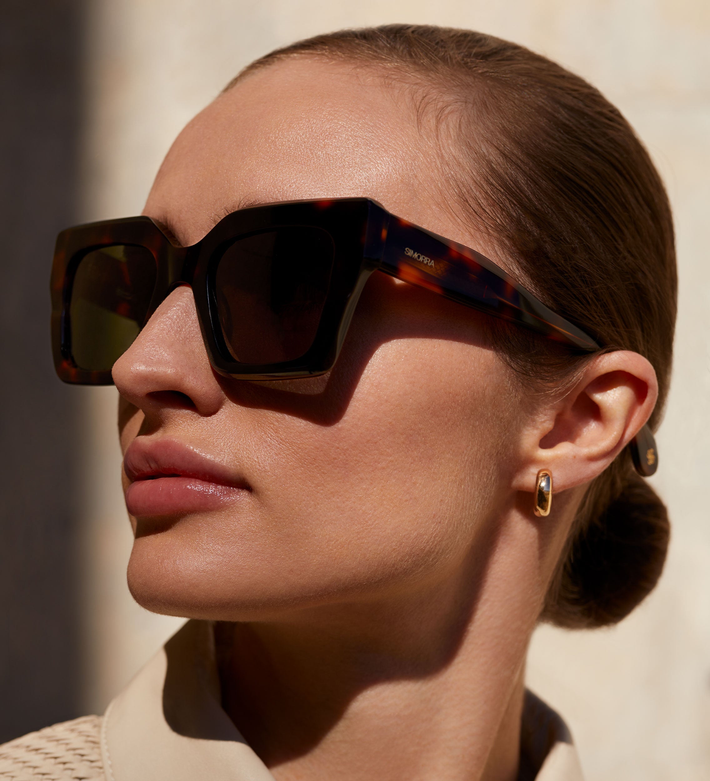 Lunettes de soleil œil de chat oversize
