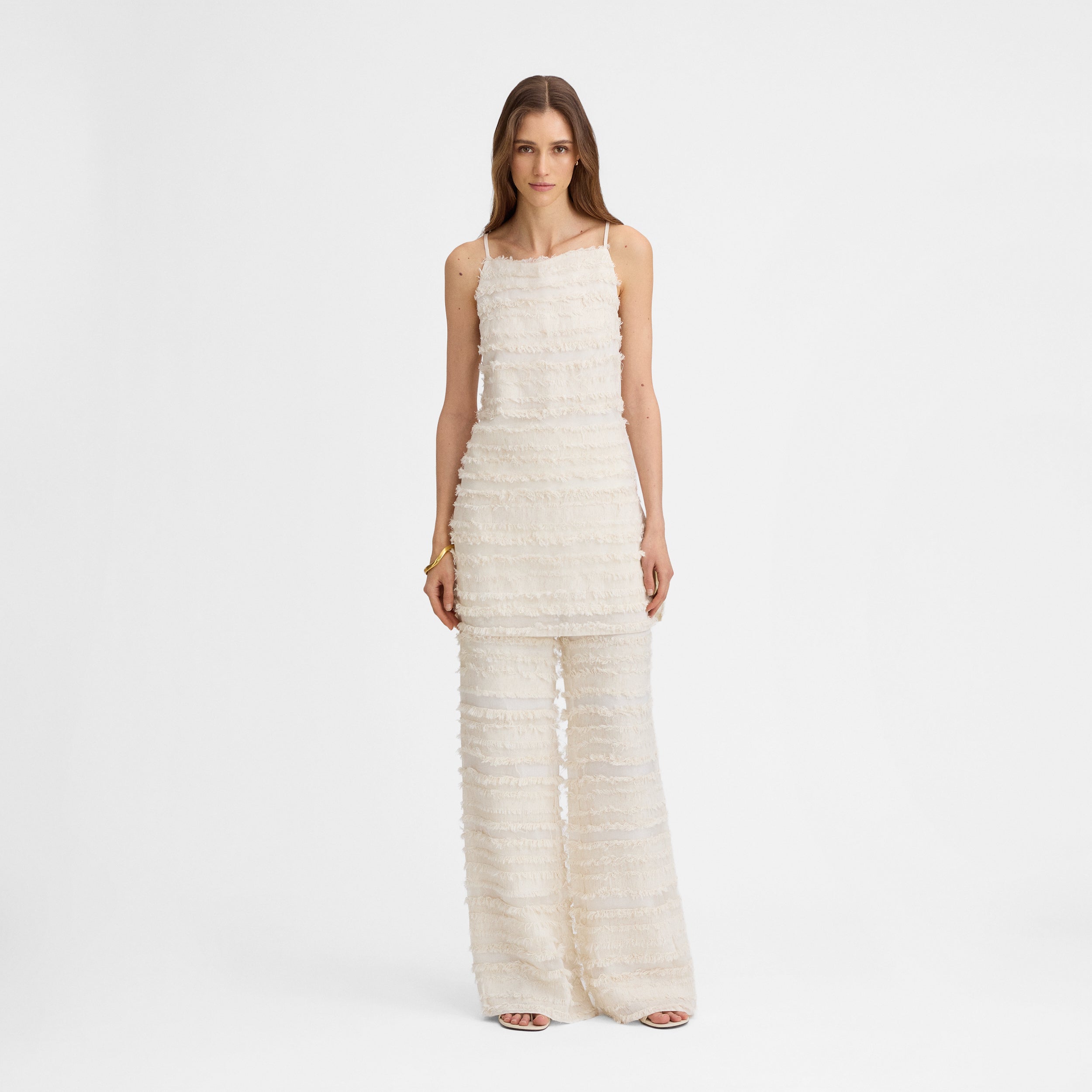 Textured strappy top