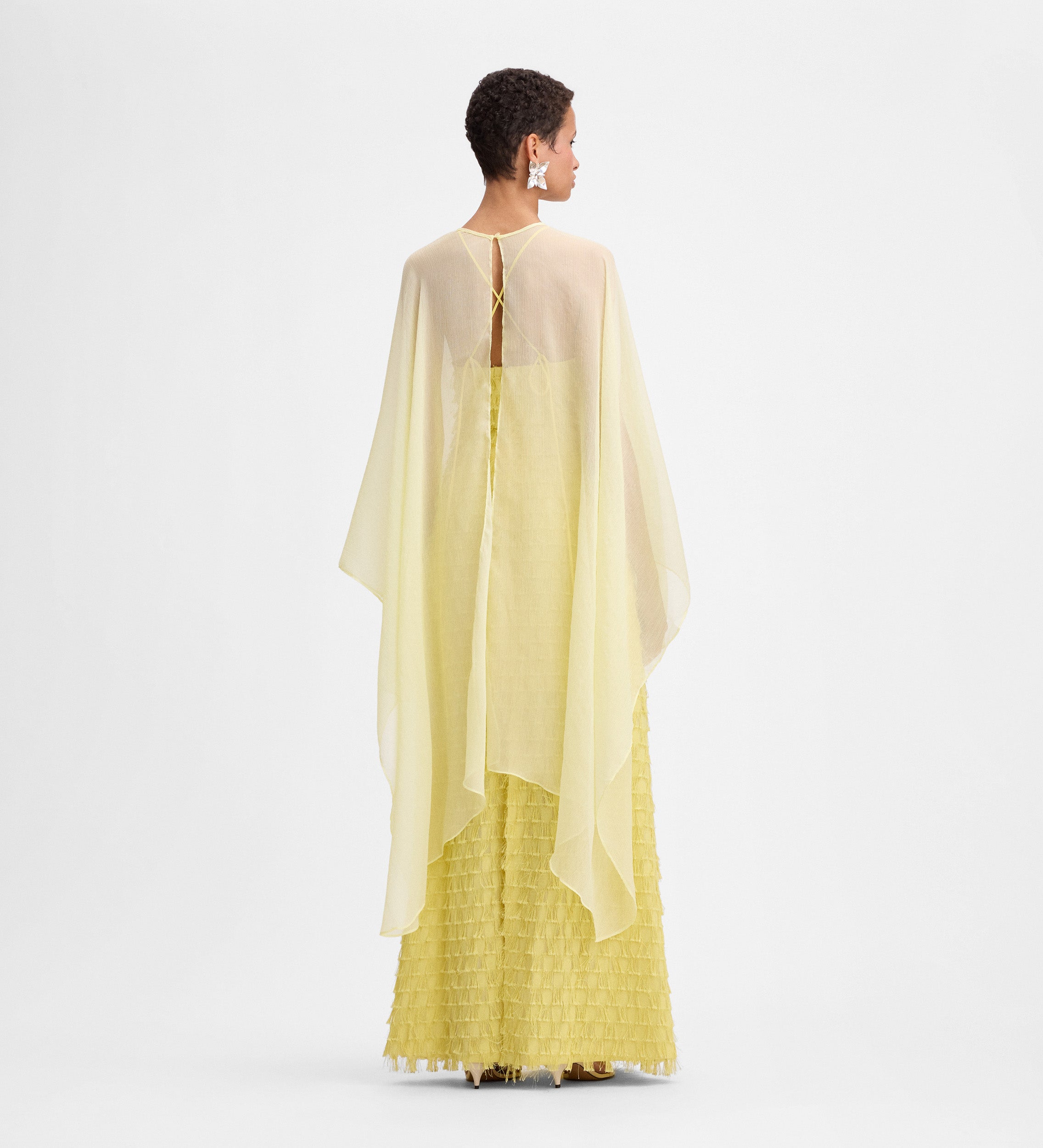 Open back poncho
