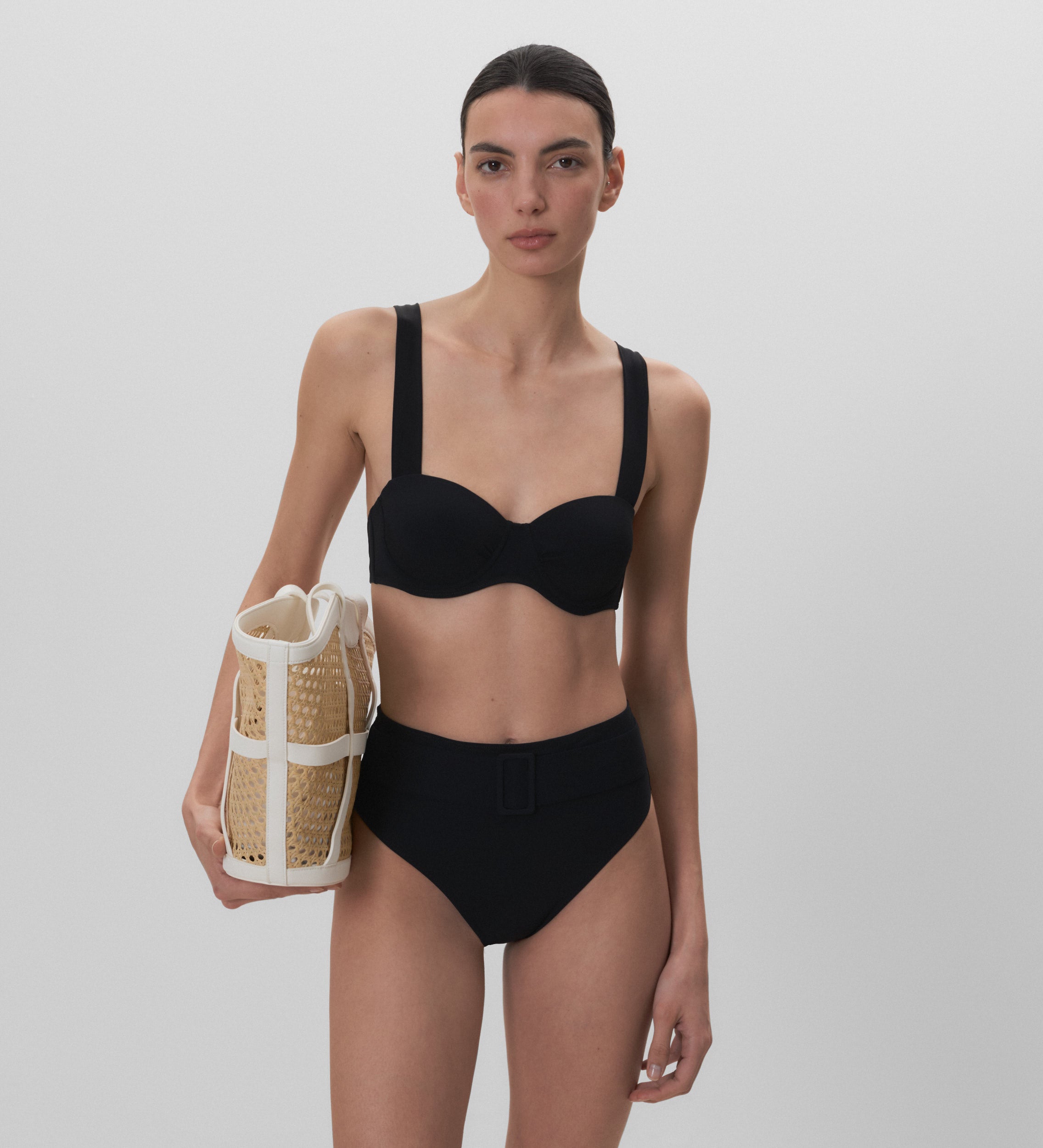 Bas de bikini taille haute