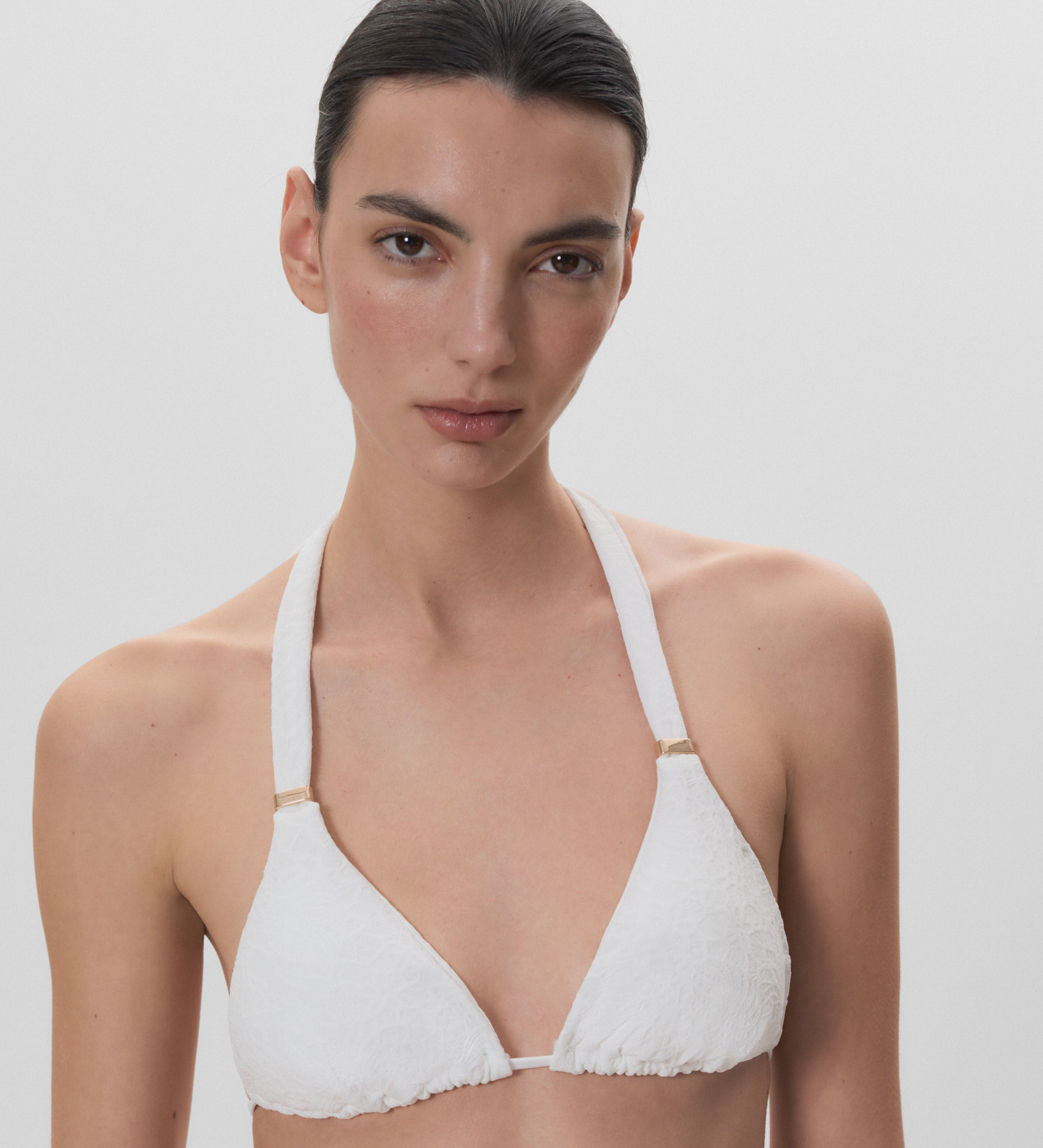 Top de bikini jacquard
