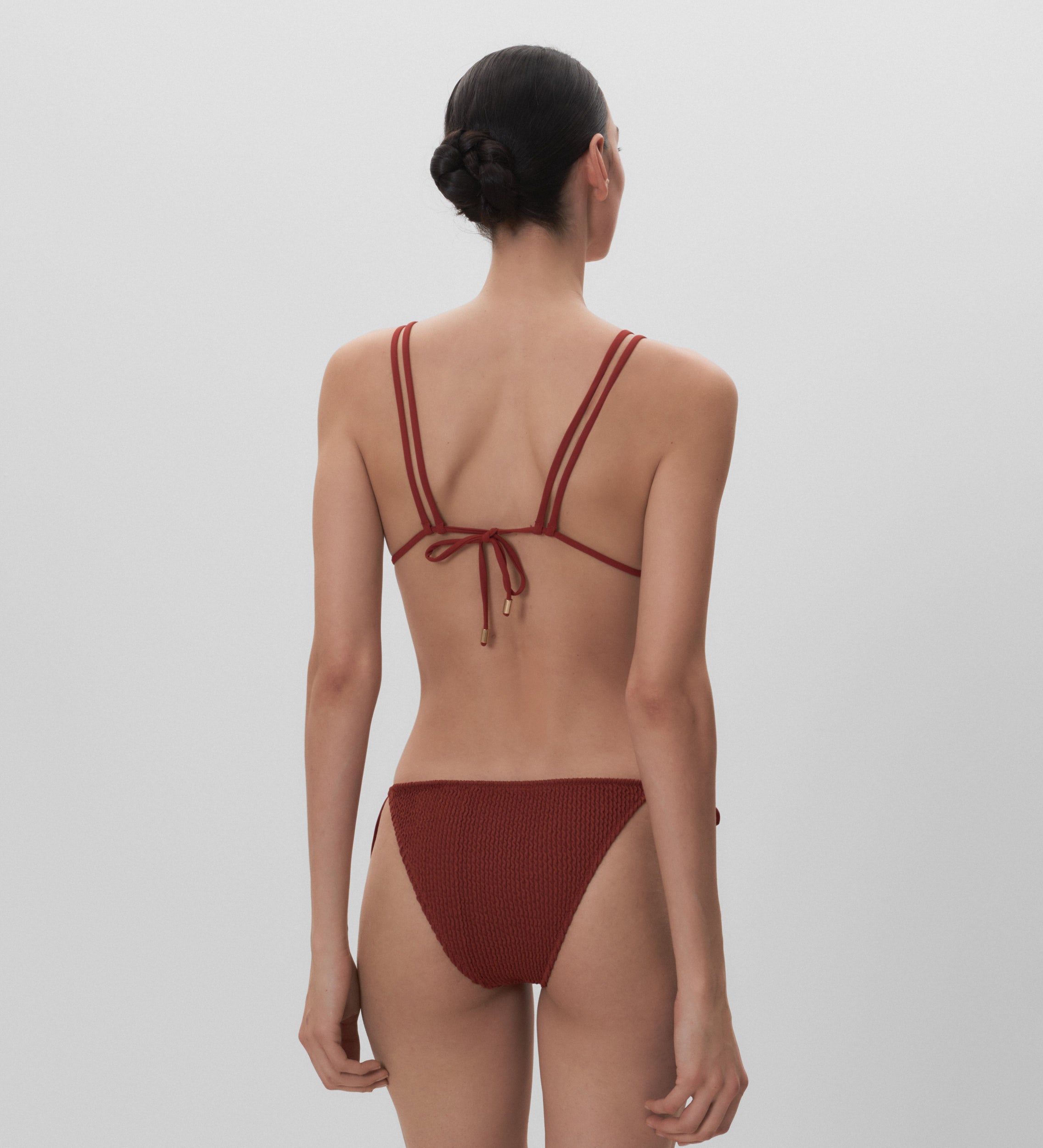 Haut de bikini texturé