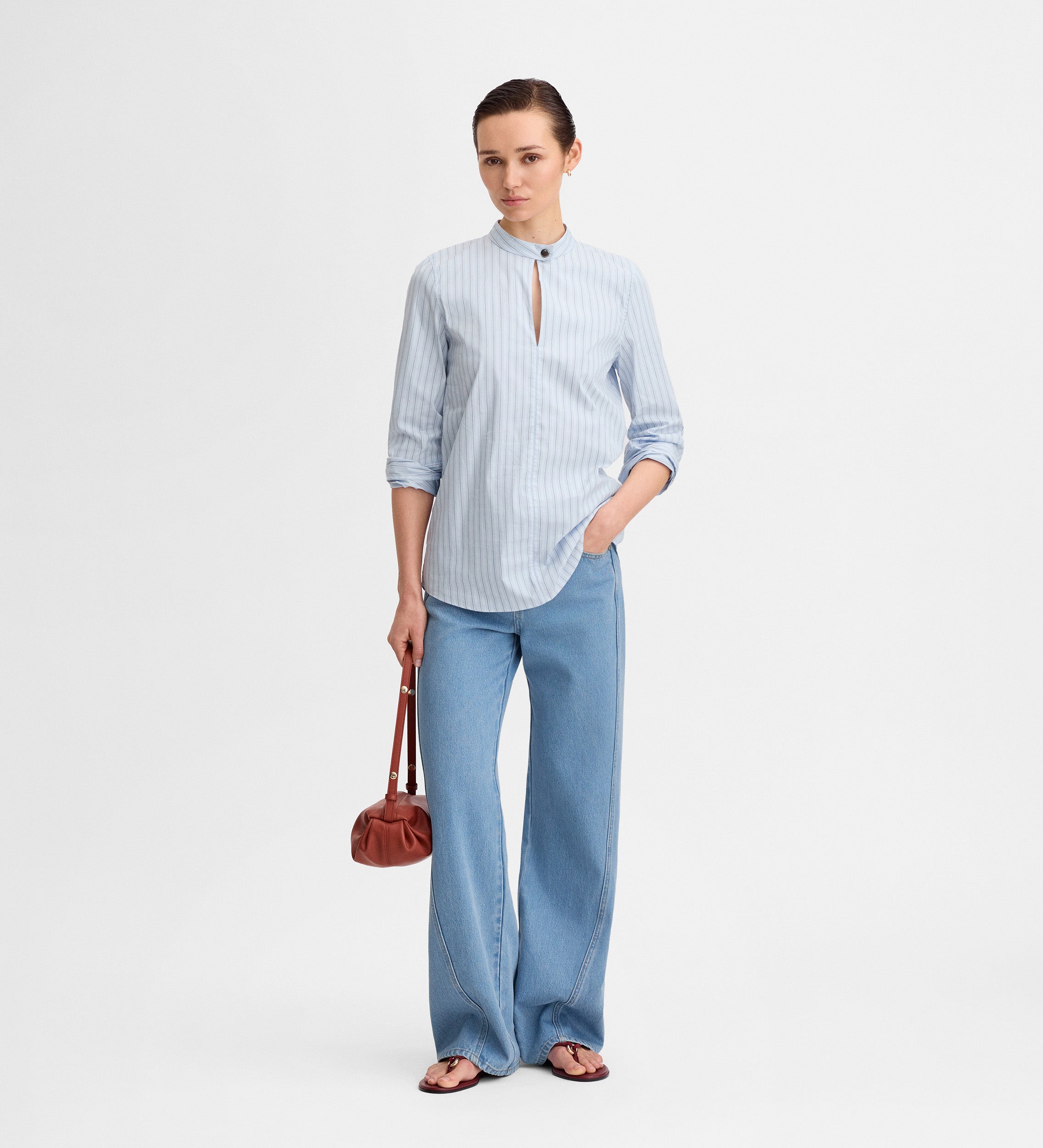 Blouse imprimé rayé