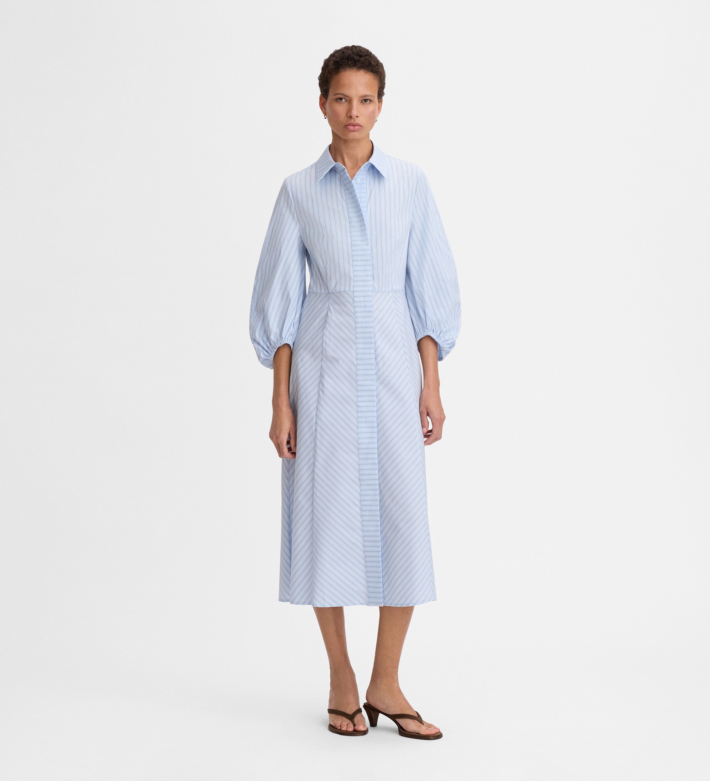 Striped shirt dress