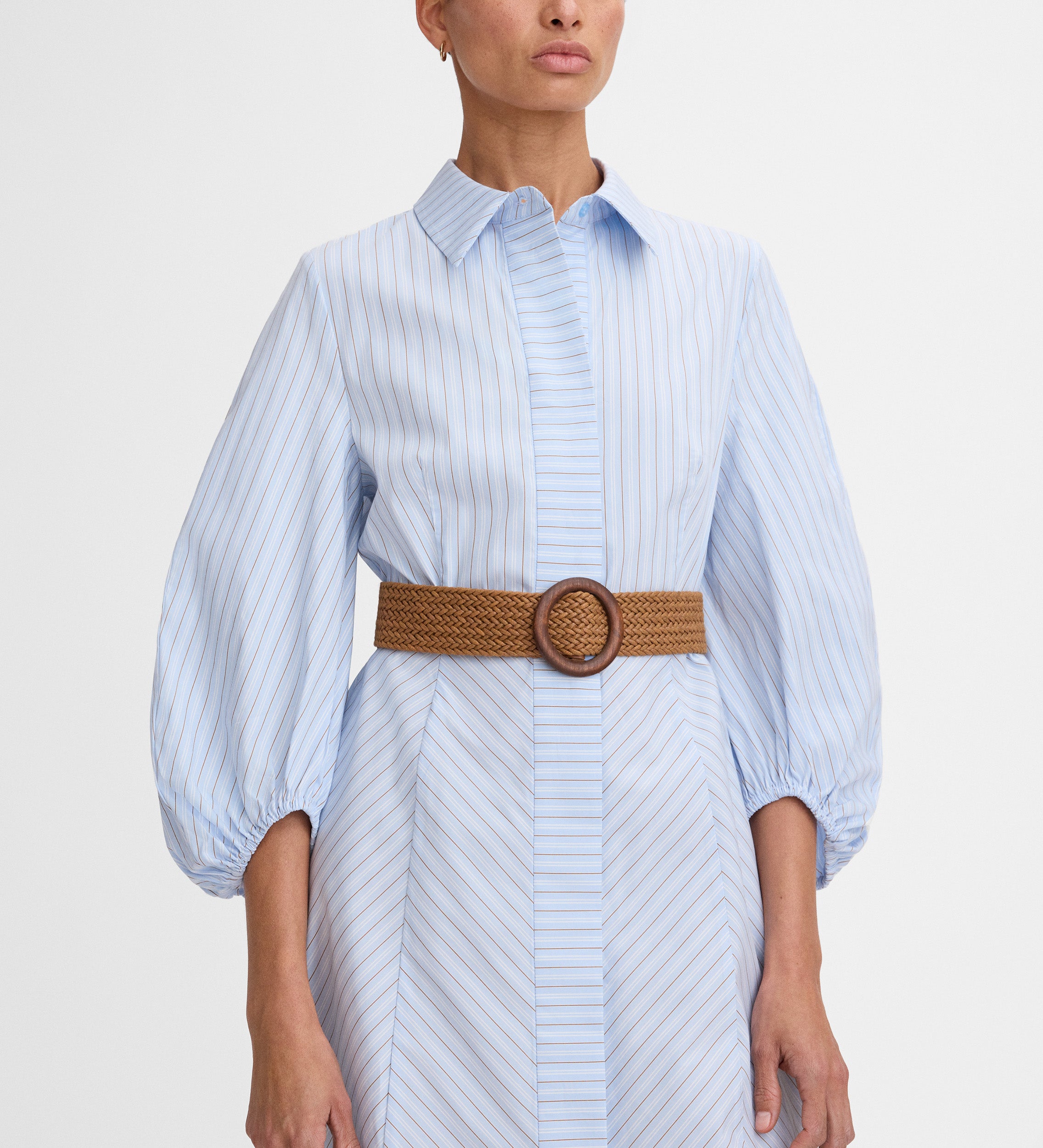 Striped shirt dress