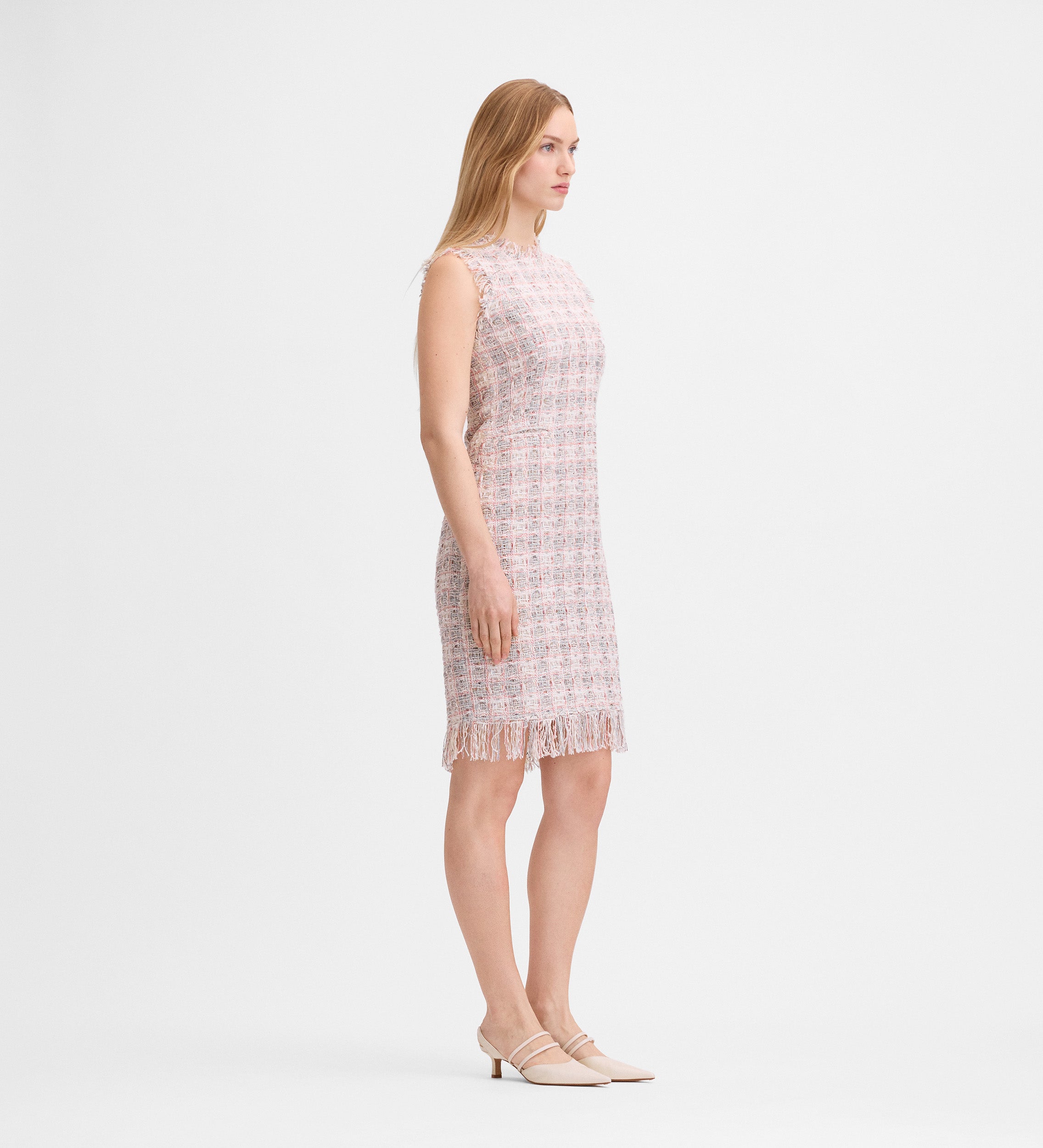 Vestido corto tweed