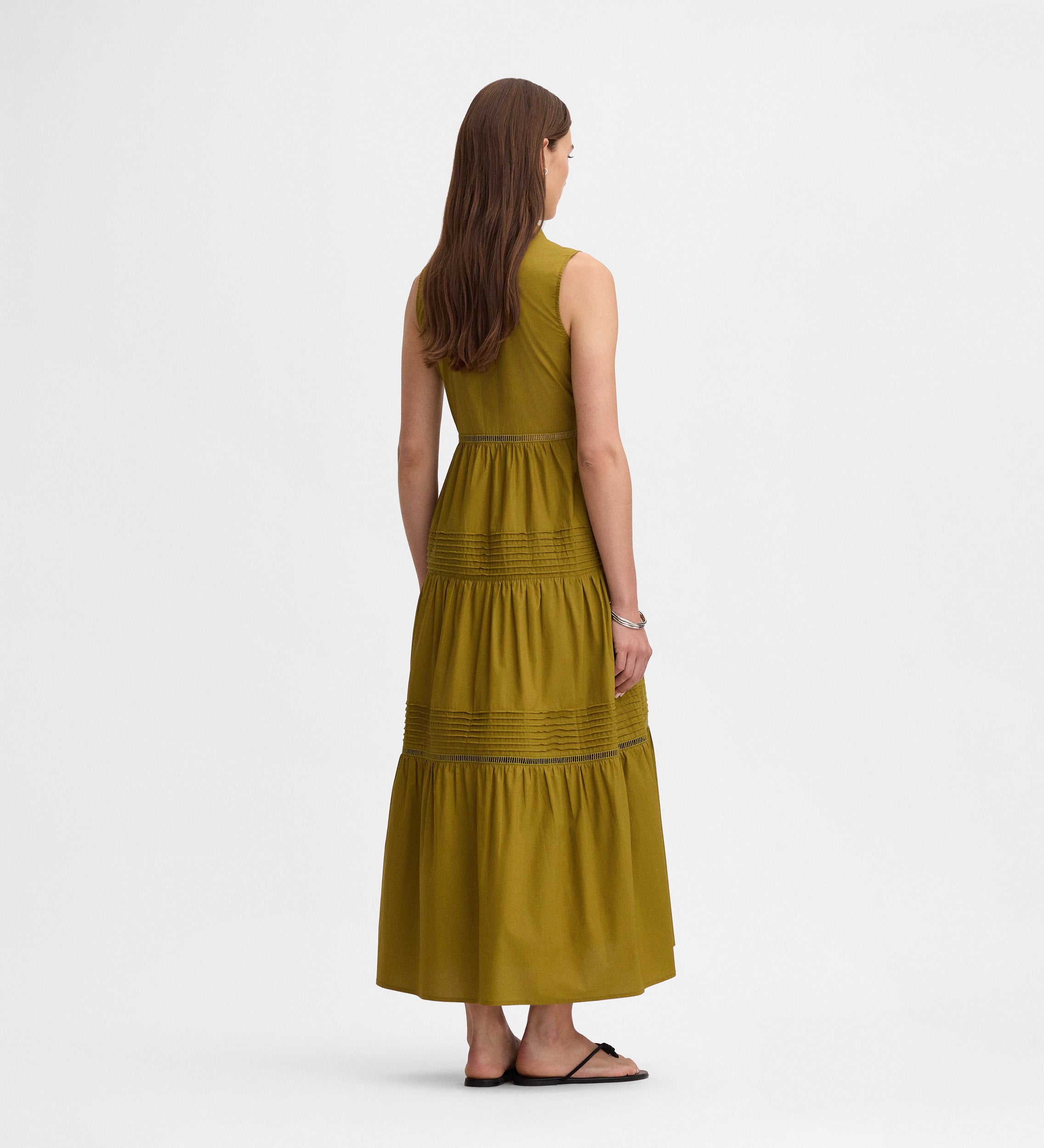 Robe midi plissée