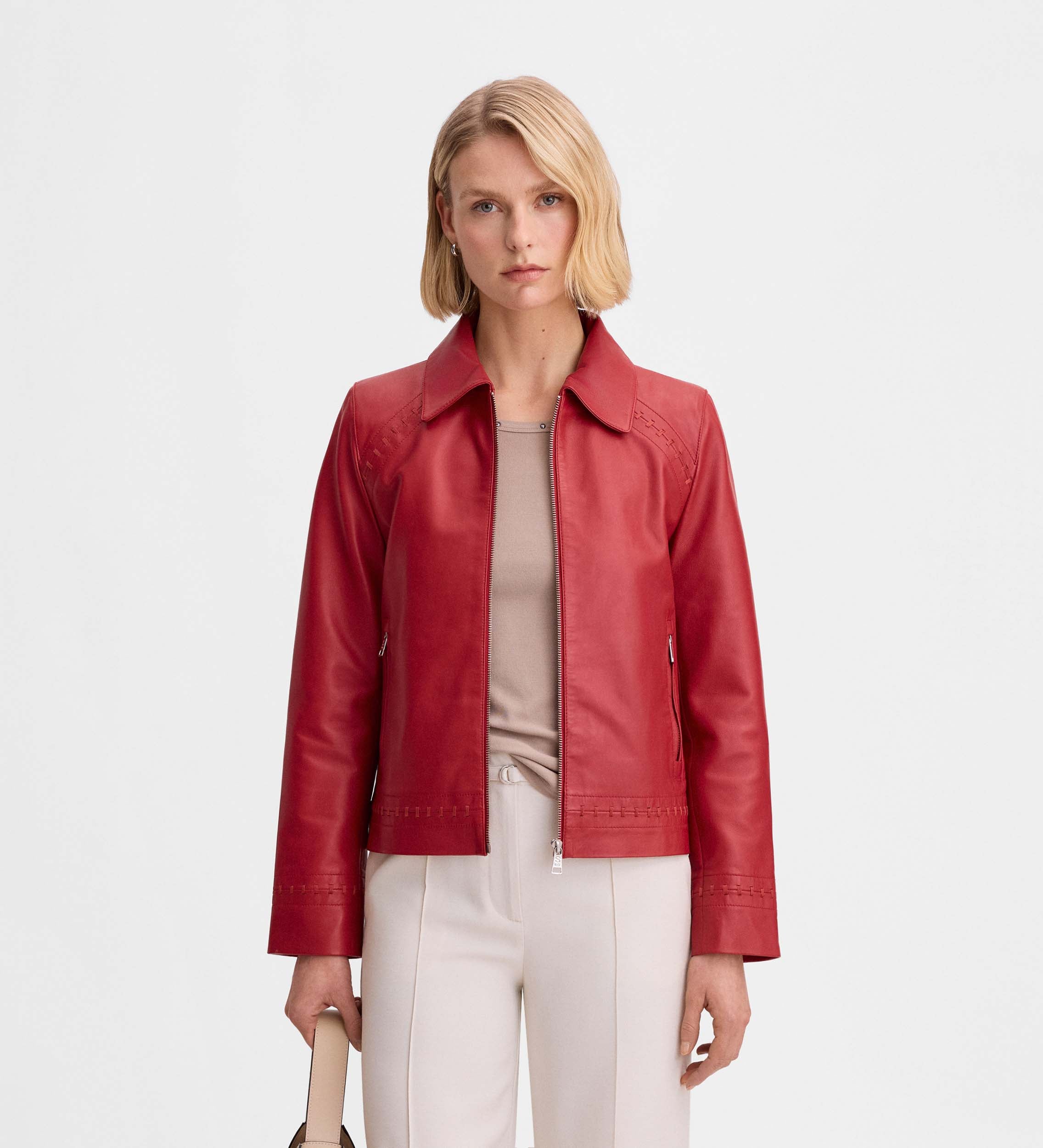 Nappa leather jacket