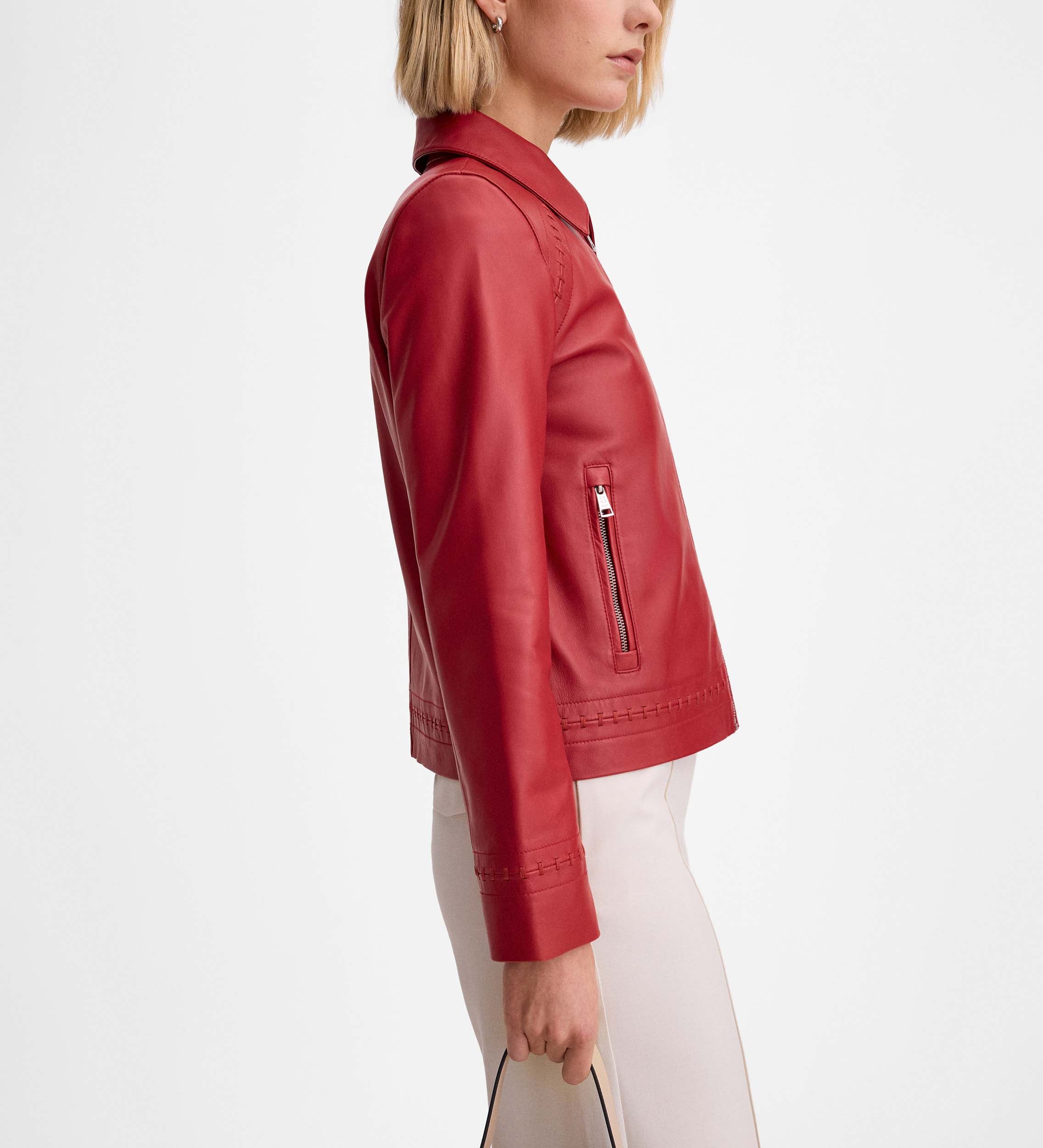 Nappa leather jacket