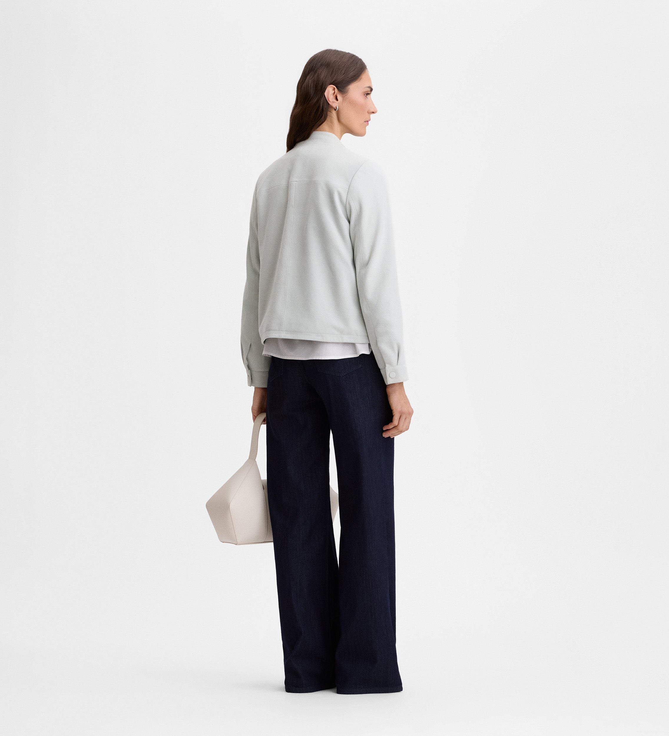 Short suede jacket