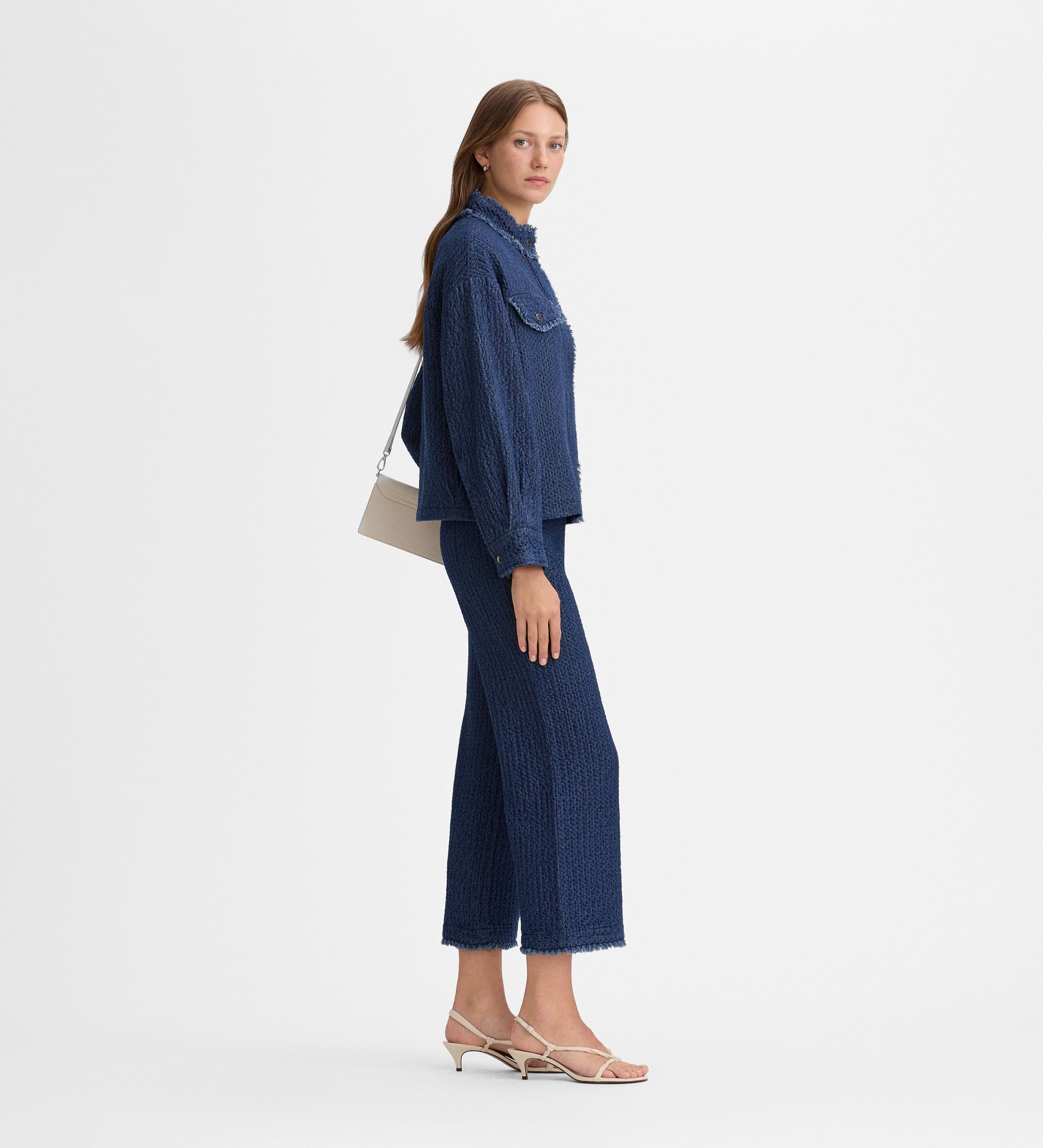 Pantalon long texturé
