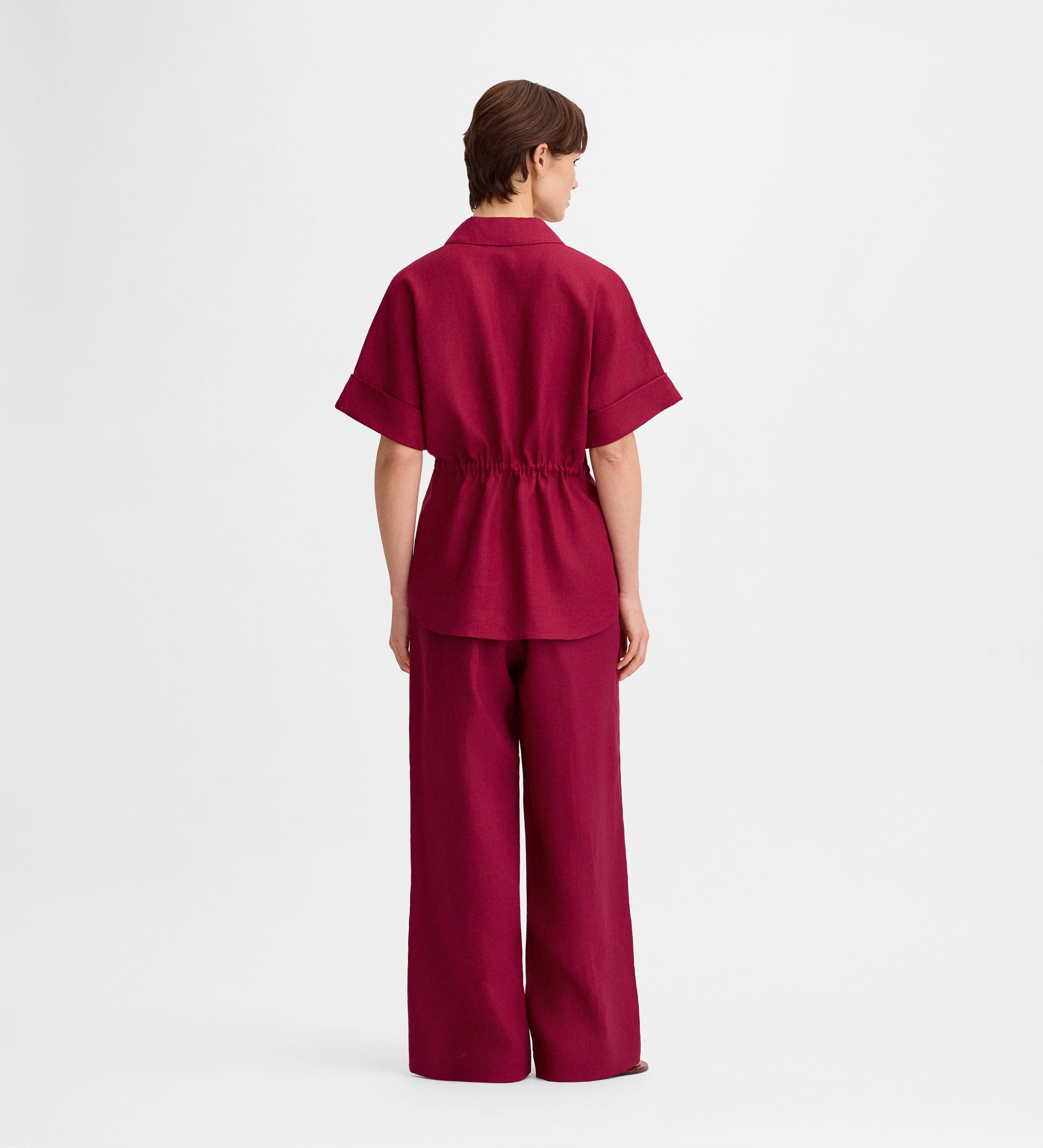 Pantalón lino pinzas