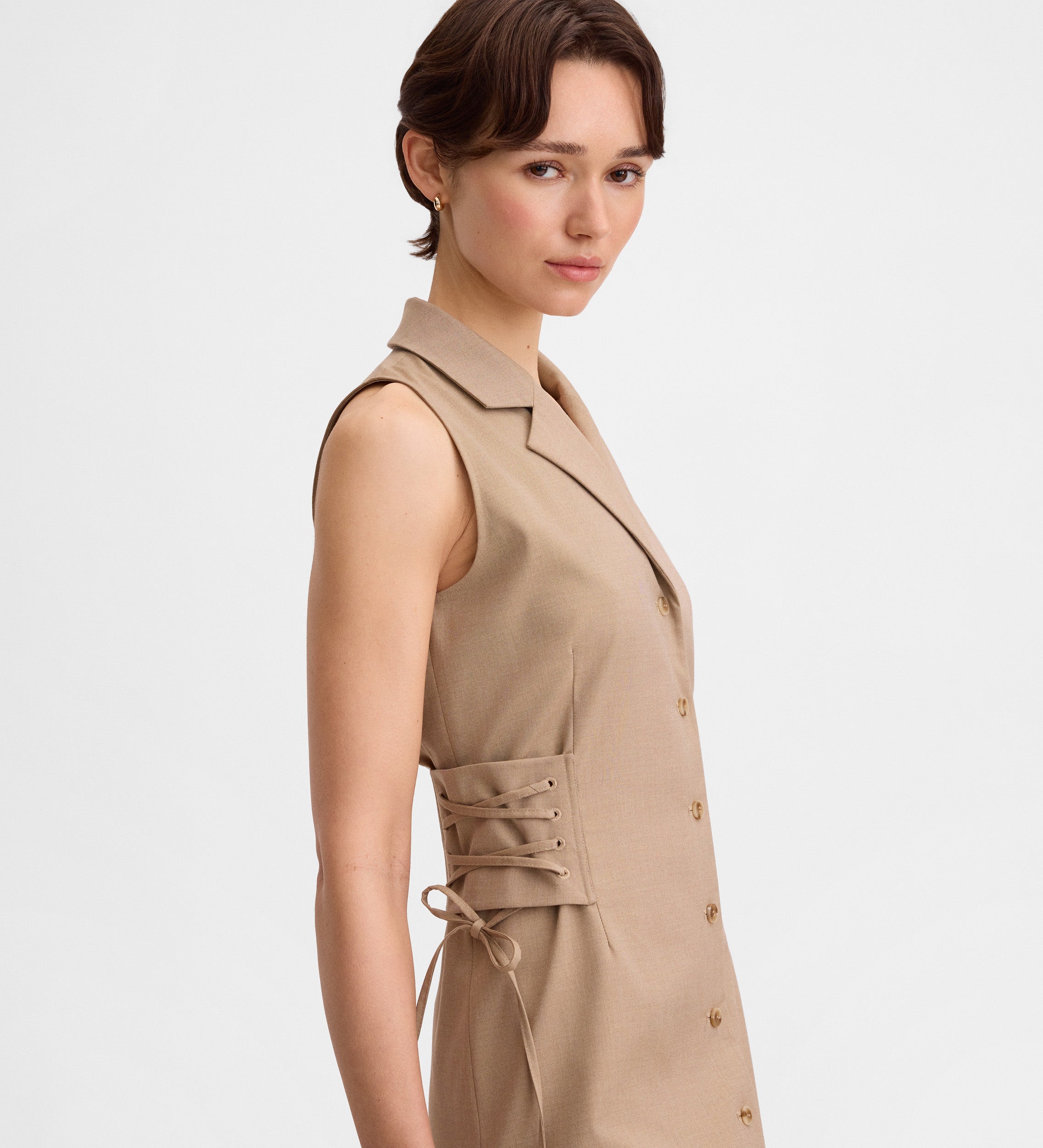 Robe chemise détail corset