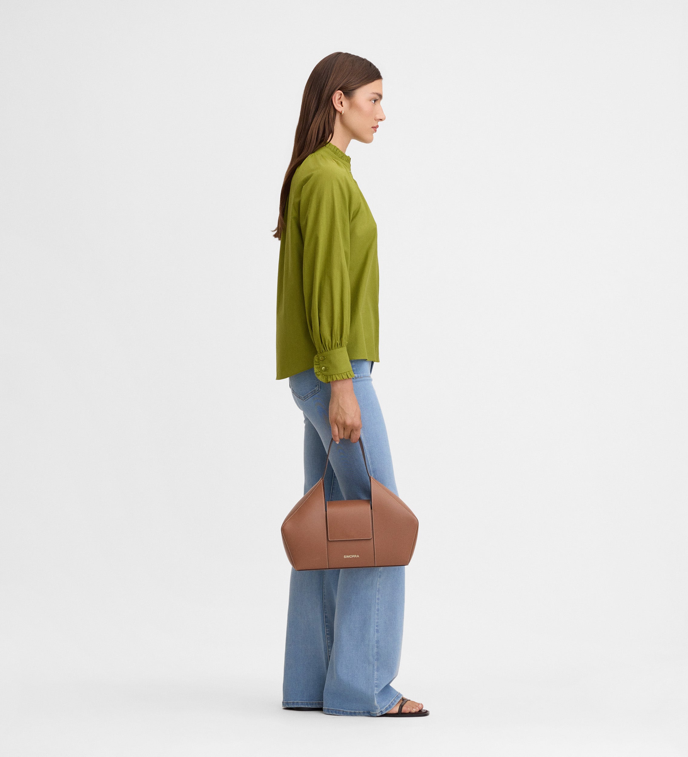 Blouse coton à volants