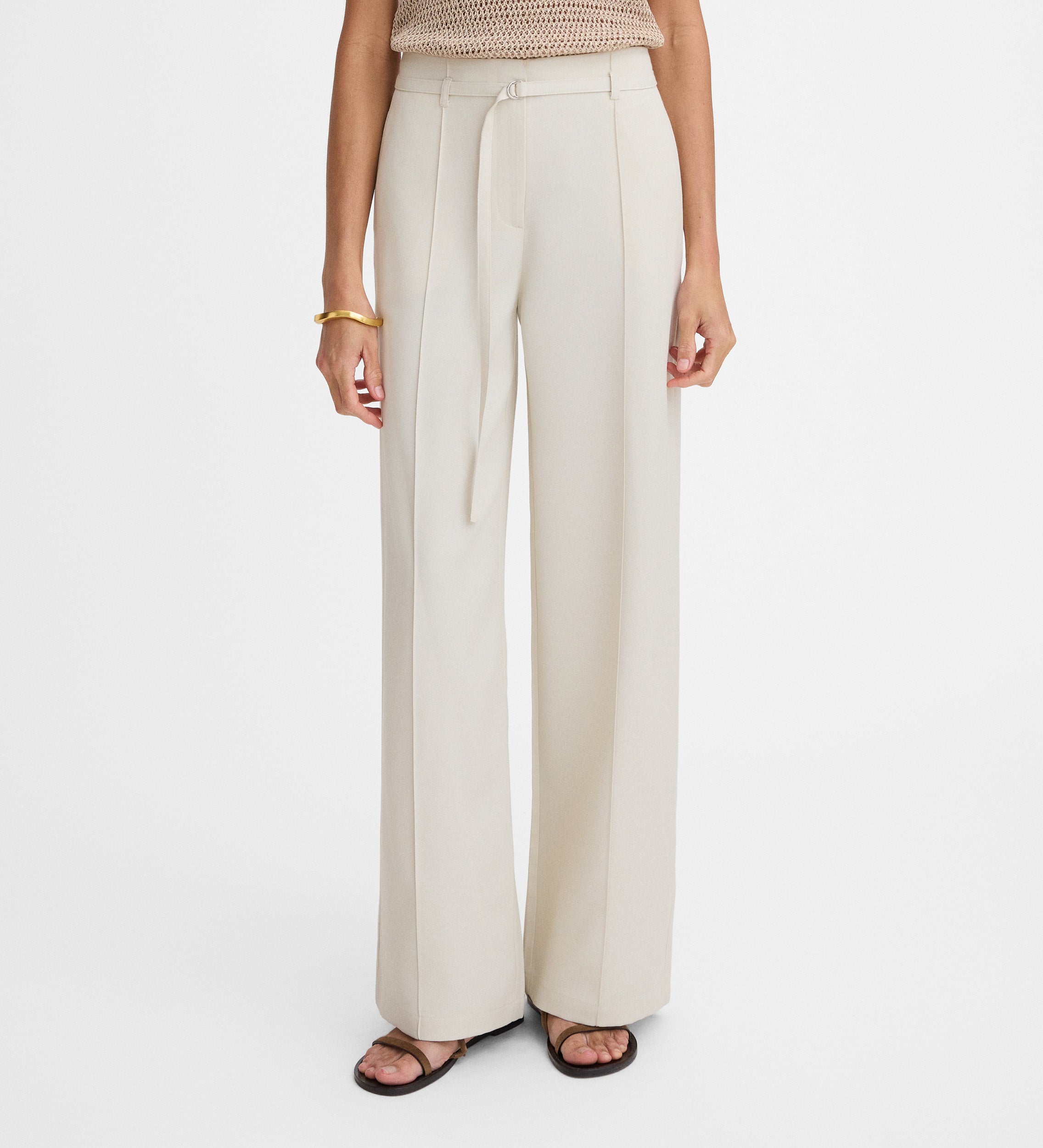 Wide straight pants