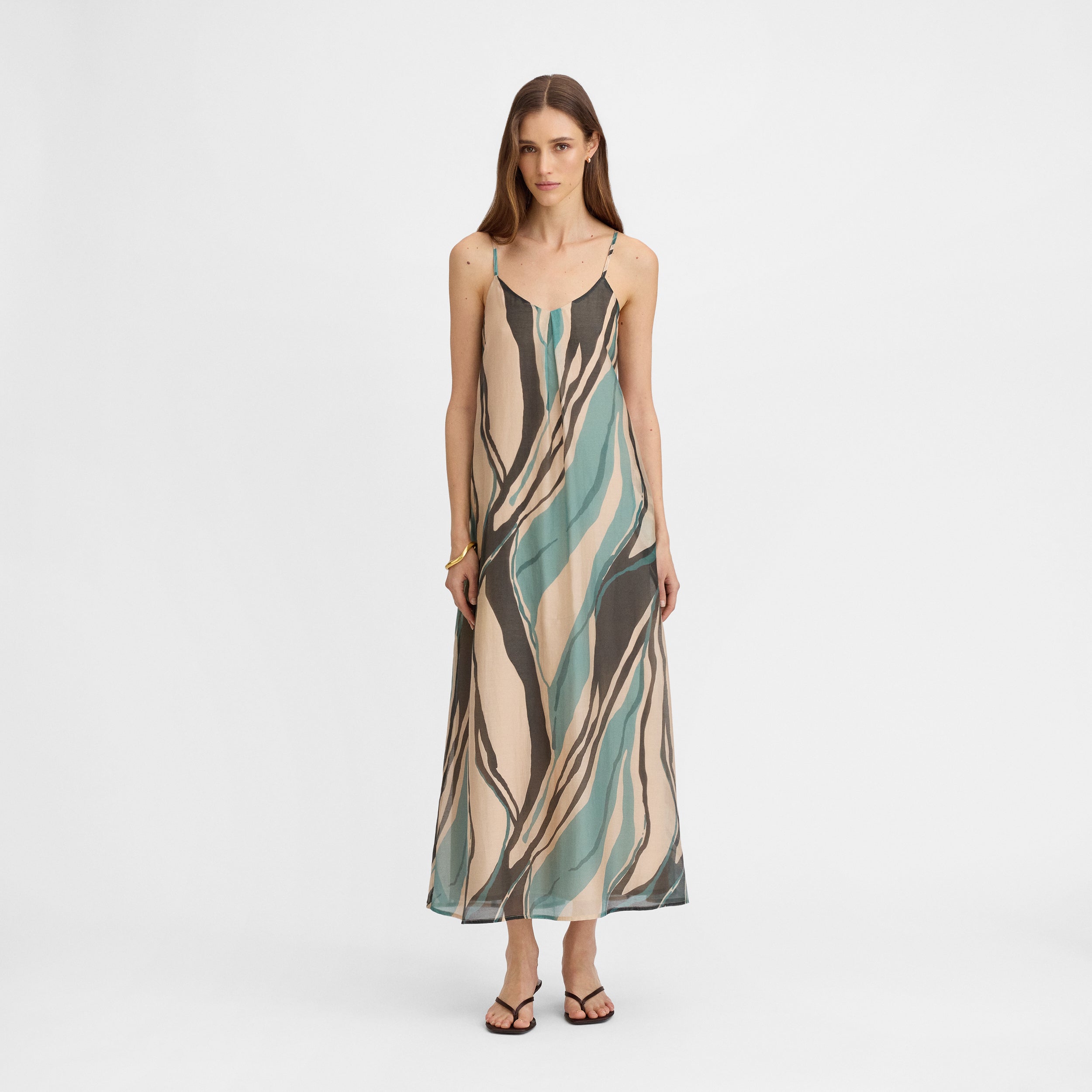 Robe à bretelles imprimée