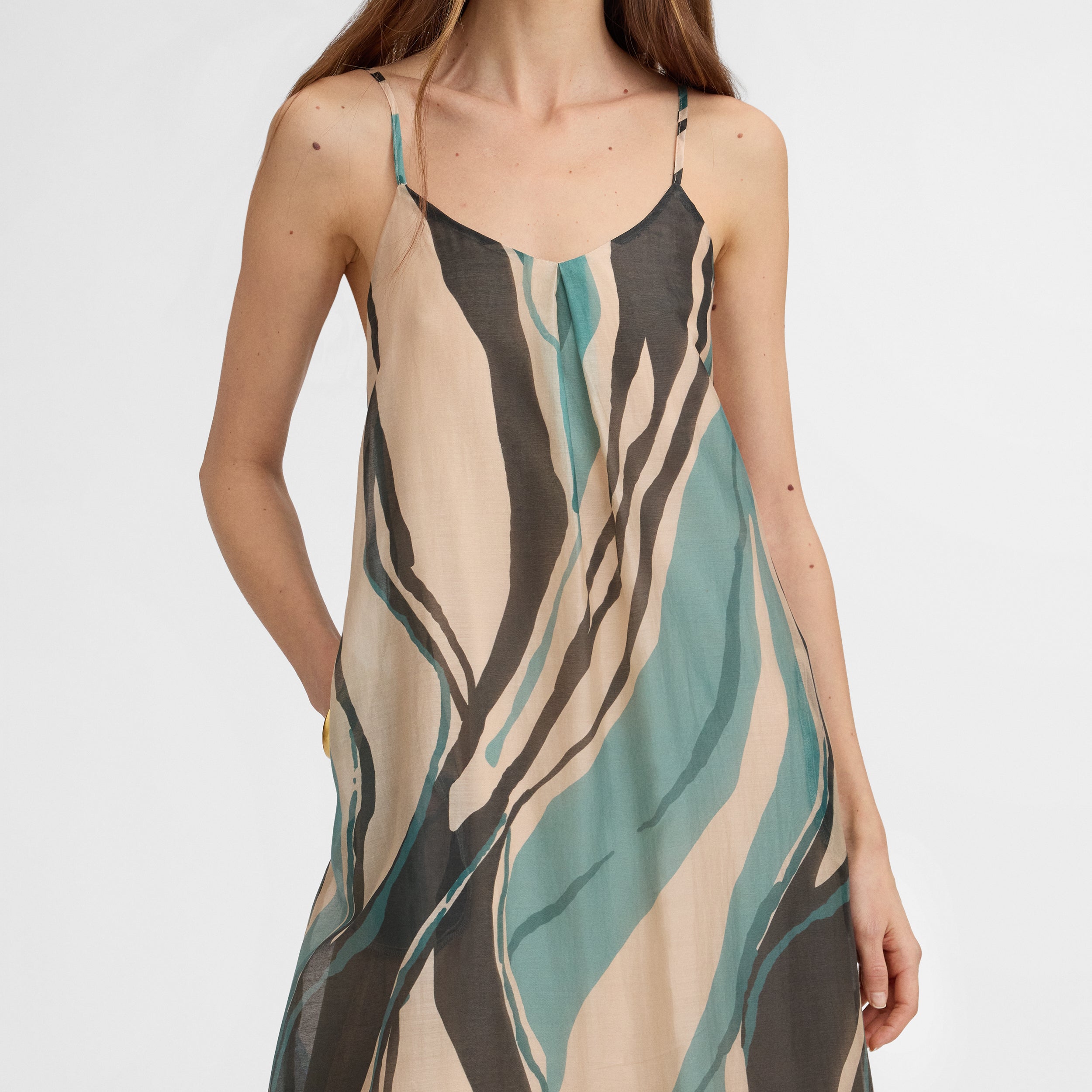 Robe à bretelles imprimée