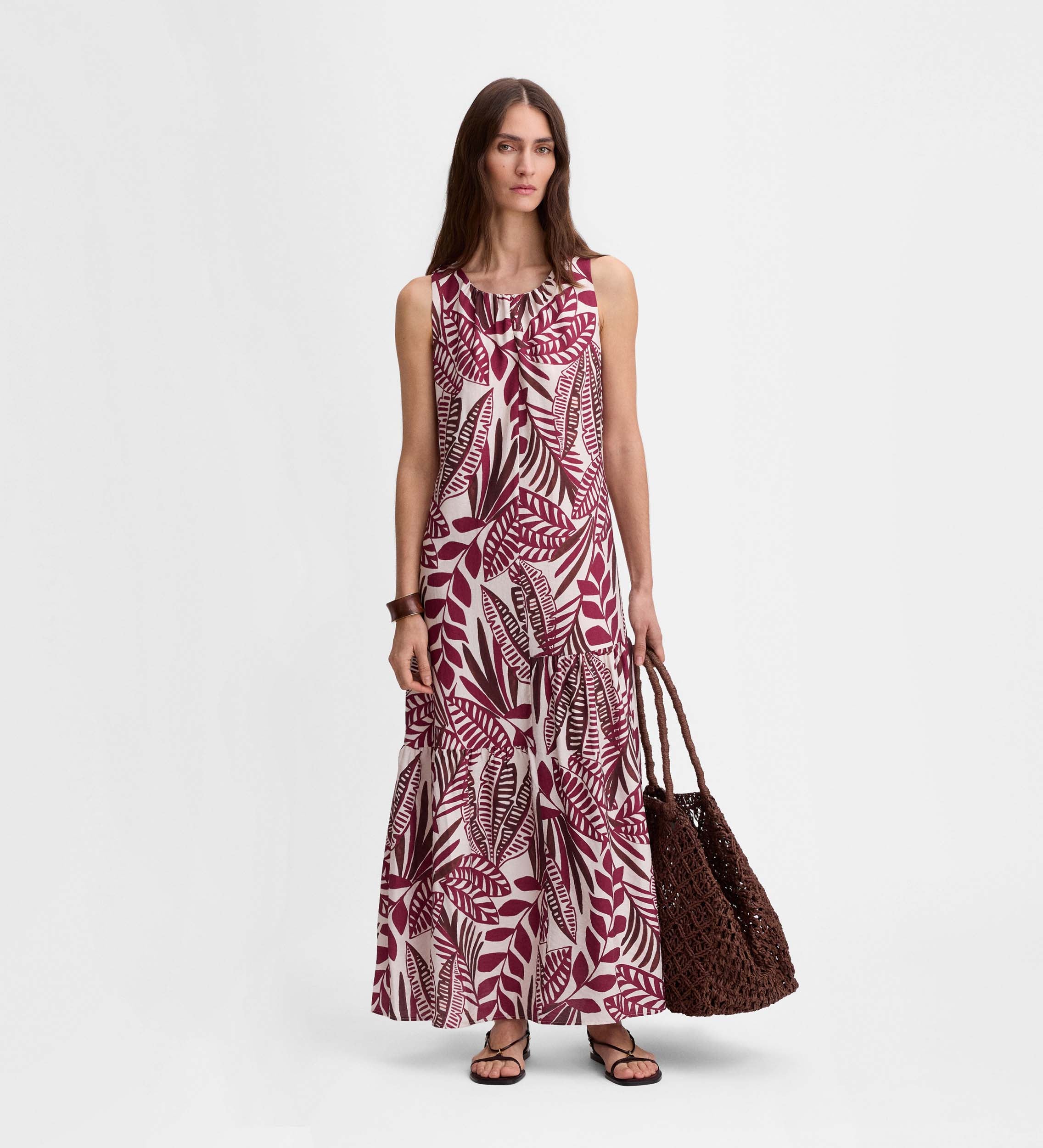 Flowy printed dress