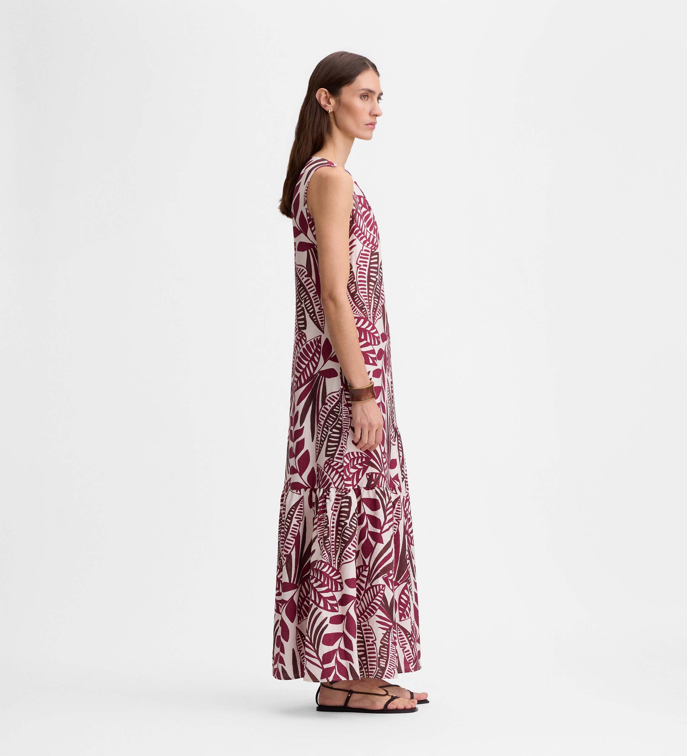 Flowy printed dress