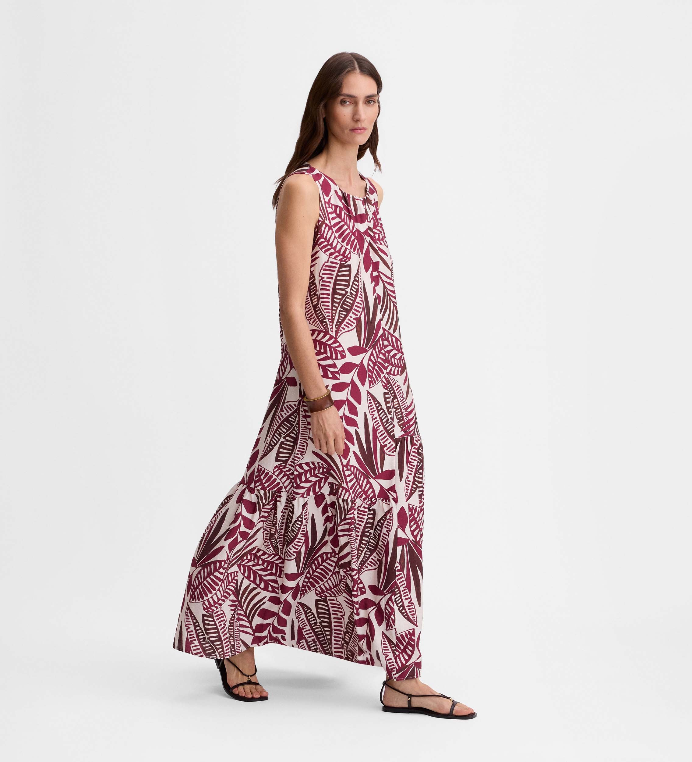 Flowy printed dress
