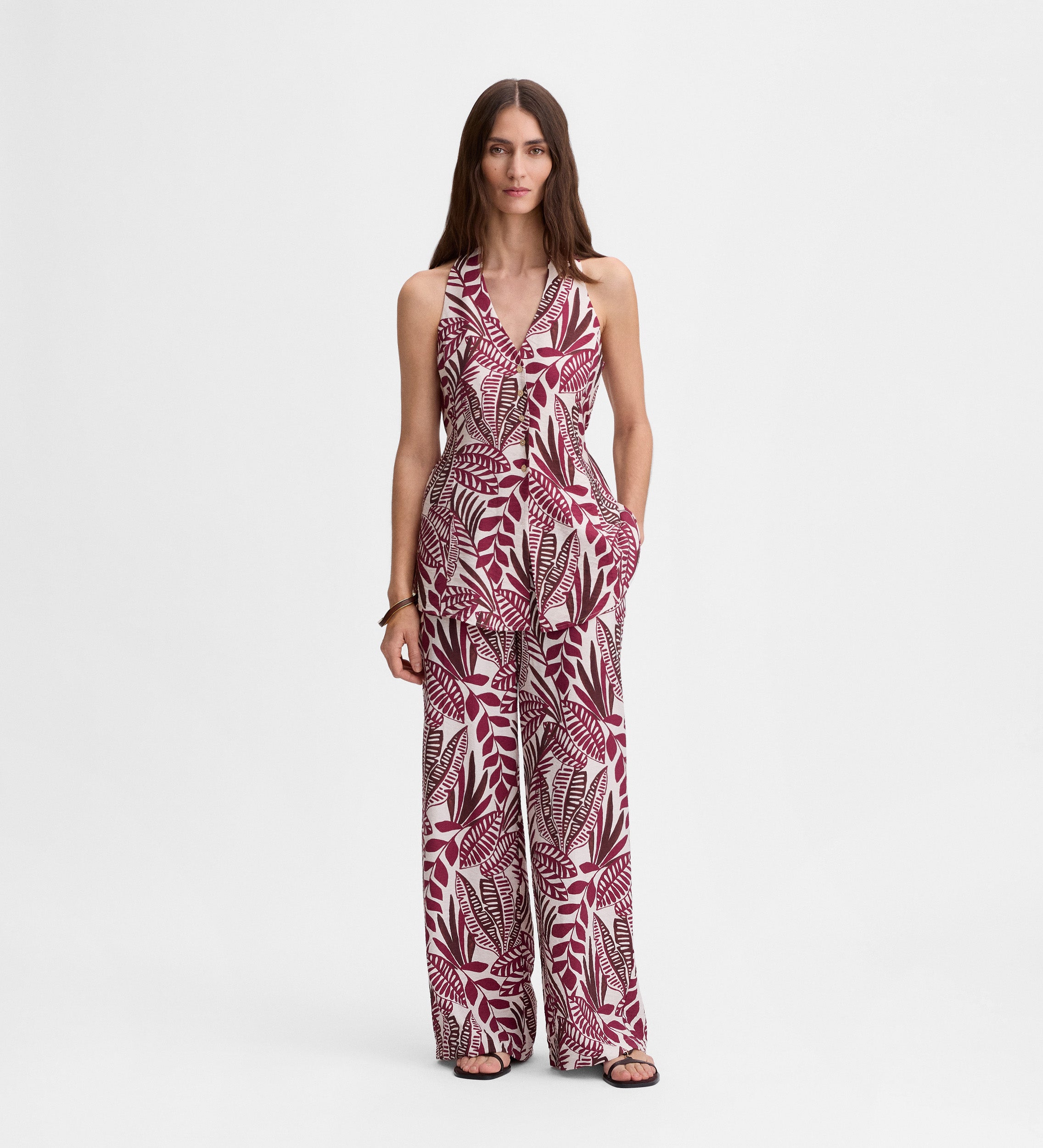 Pantalon imprimé fluide